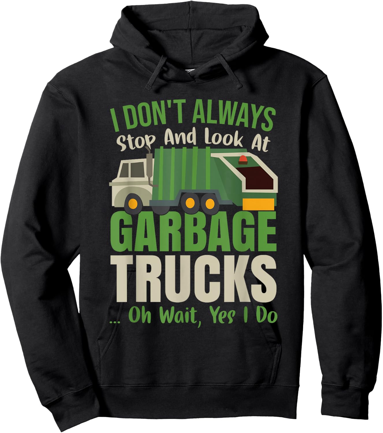 Recycling Day Kids Funny Garbage Truck Toddler Recycle Hoodie - Hoodie | Black