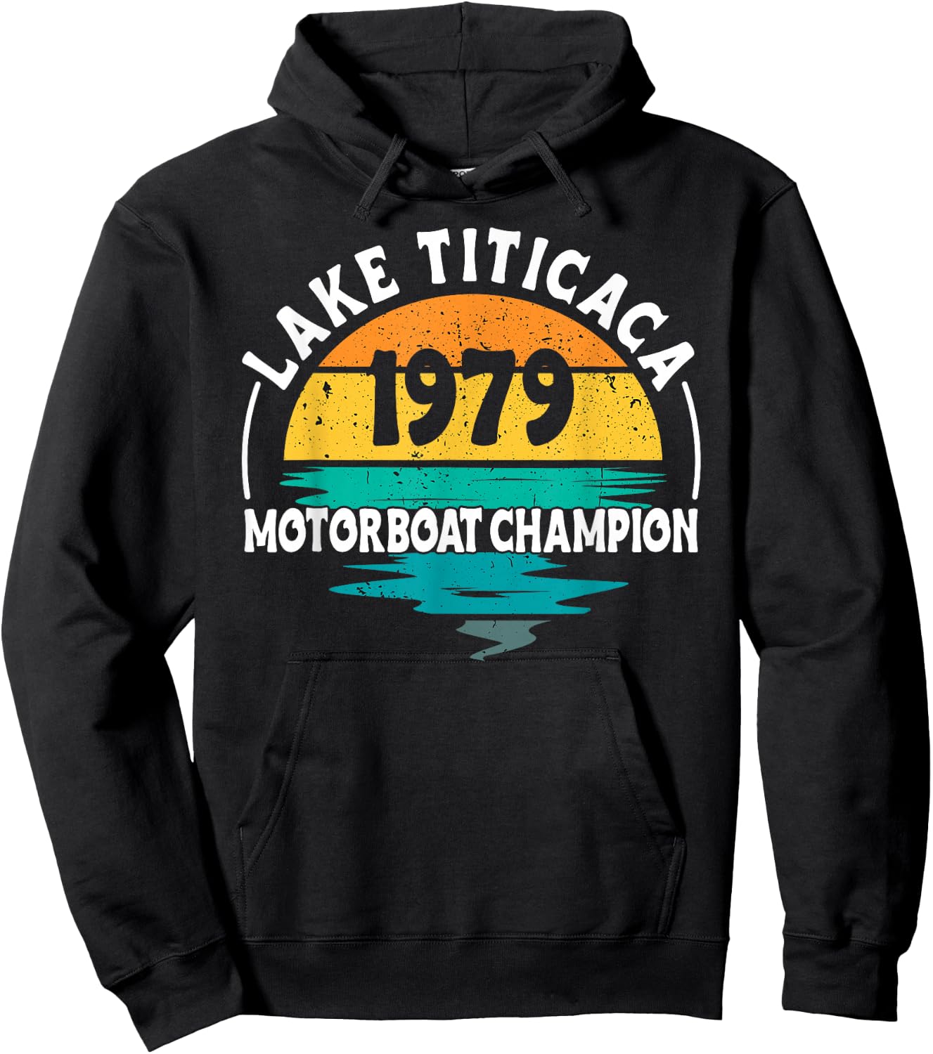 Lake Titicaca Motorboat Champion Hoodie - Hoodie | Black