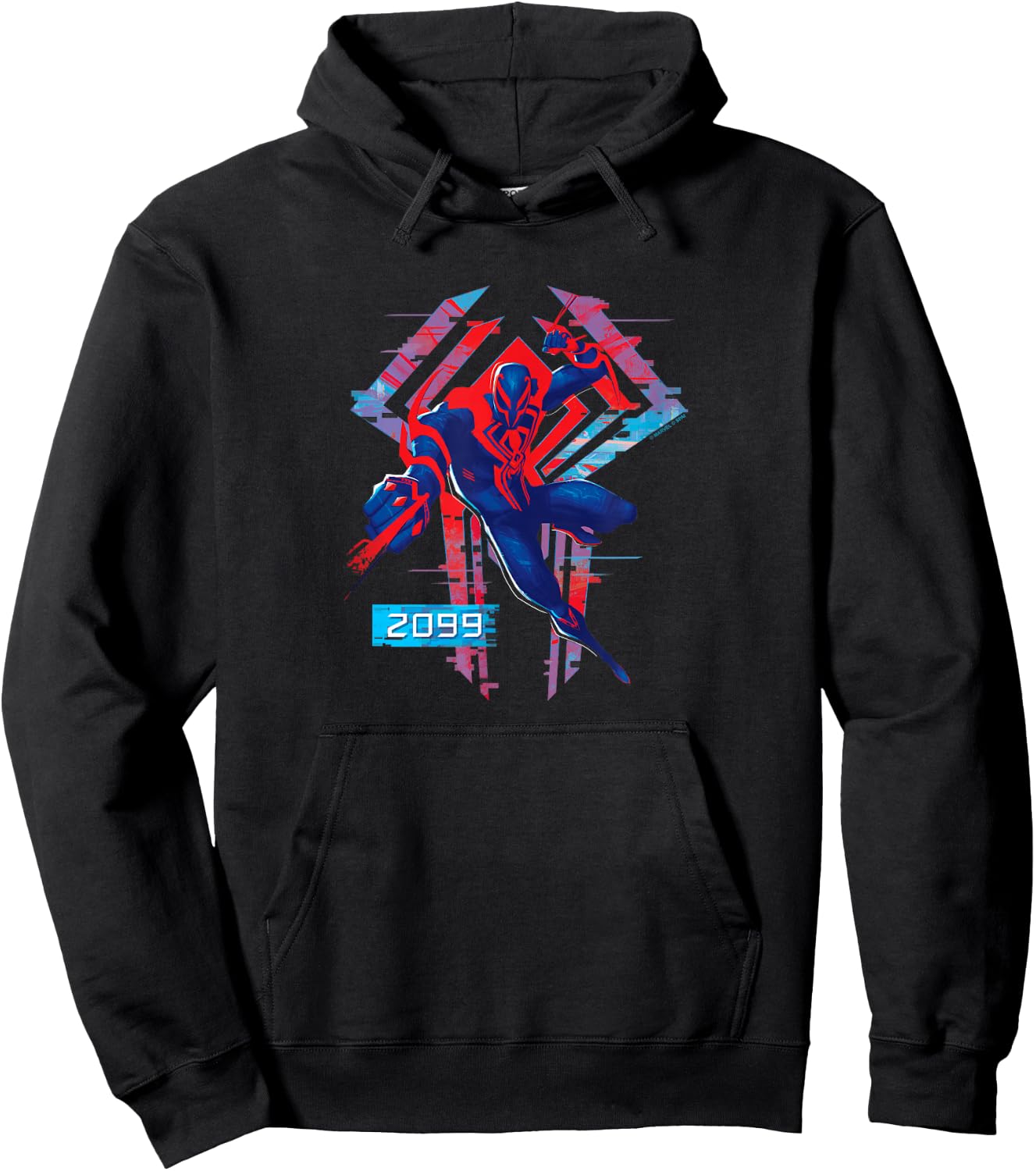Marvel Spider-Man Across The Spider-Verse Part 1 2099 Logo Hoodie - Hoodie | Black