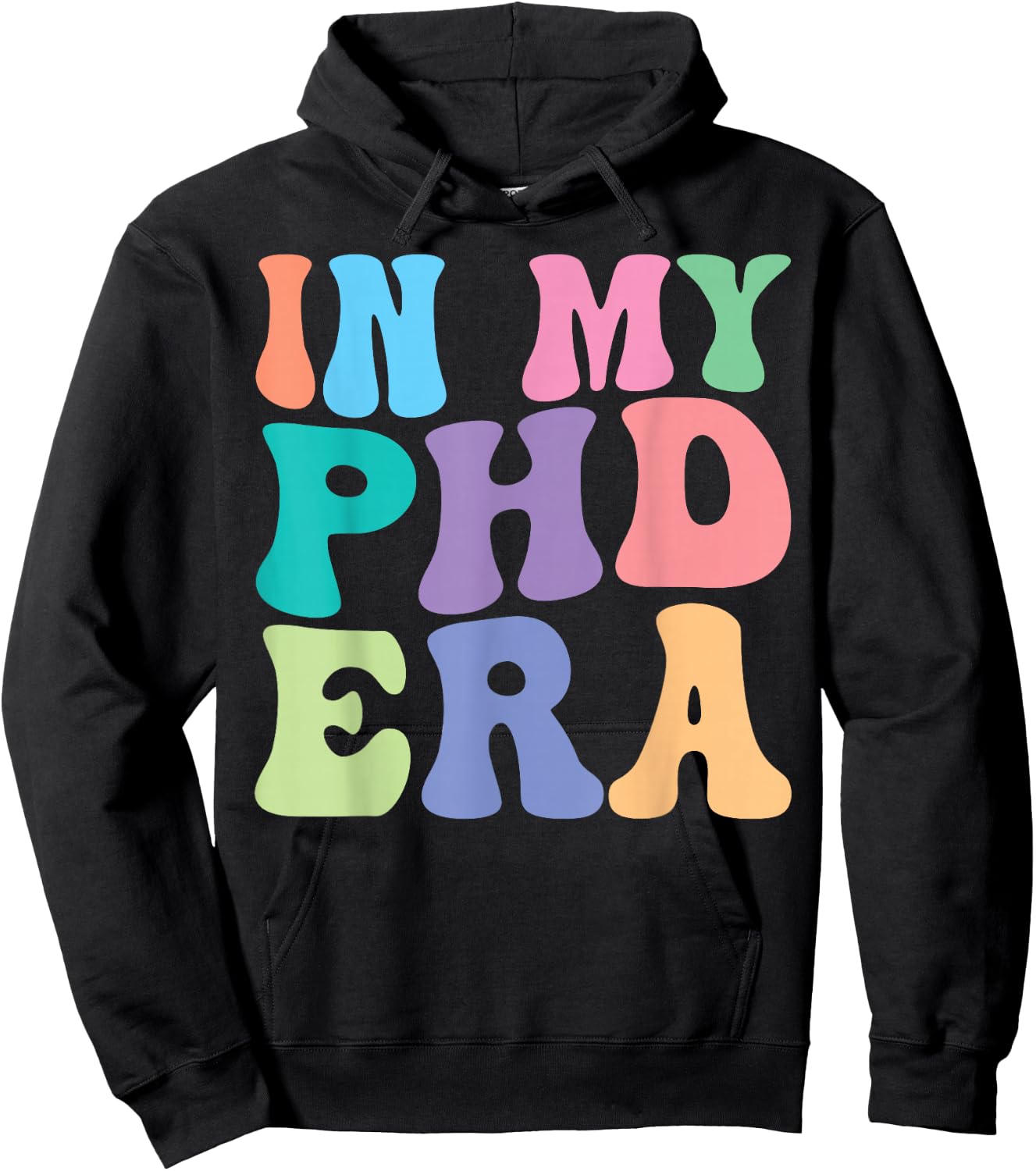 PHD Retro Groovy In My PHD Era Hoodie - Hoodie | Black