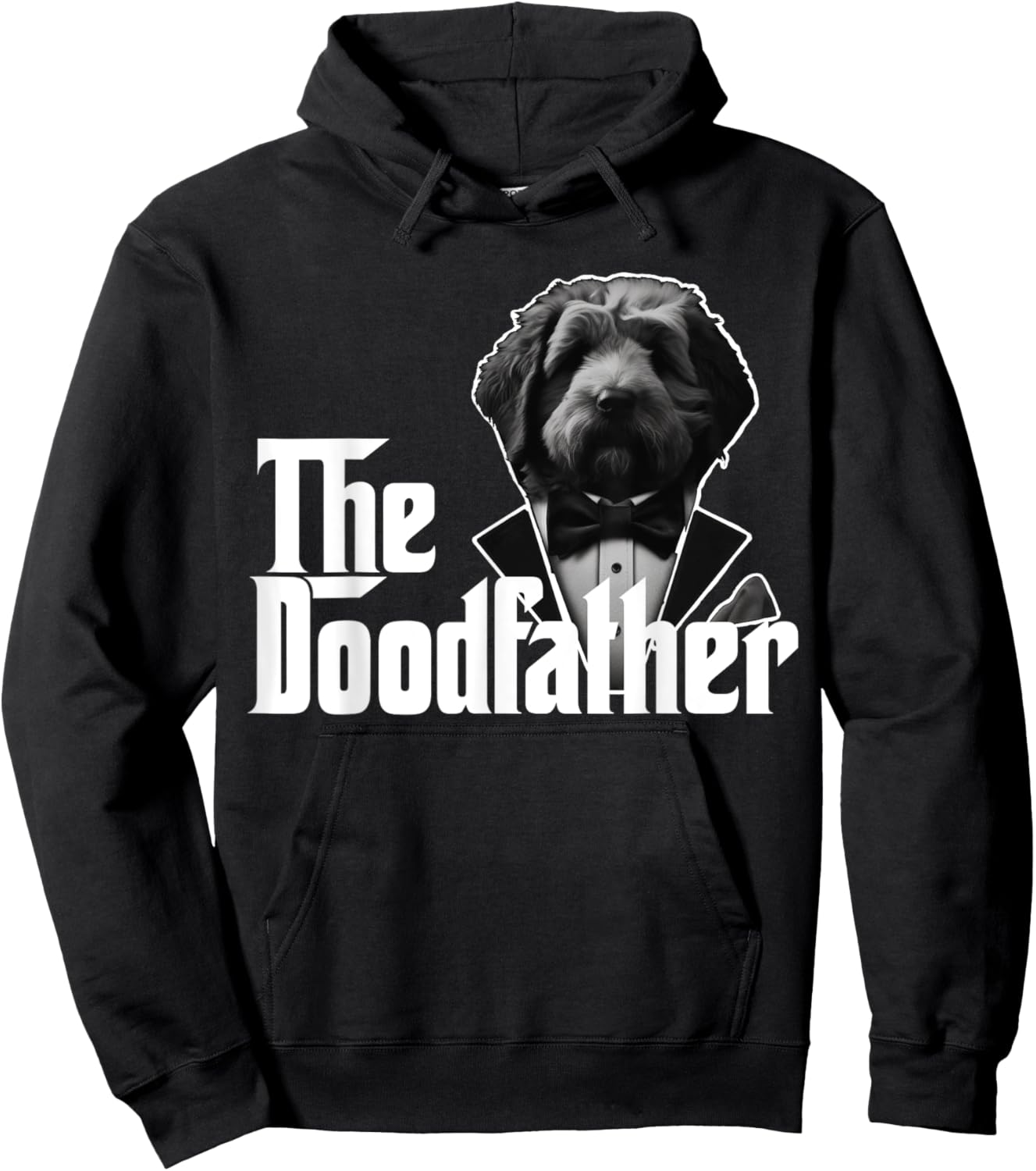 The Doodfather Golden Doodle for Doodle Dads Gift Hoodie - Hoodie | Black