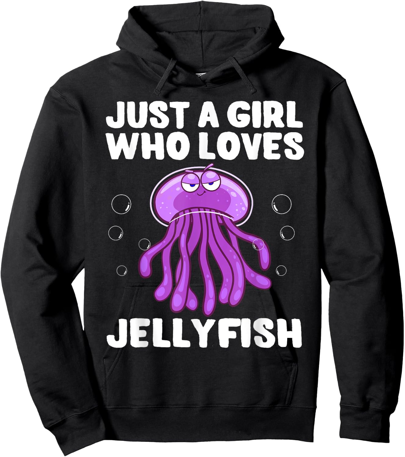 Funny Jellyfish Design For Girls Women Sea Jellies Lovers Hoodie - Hoodie | Black