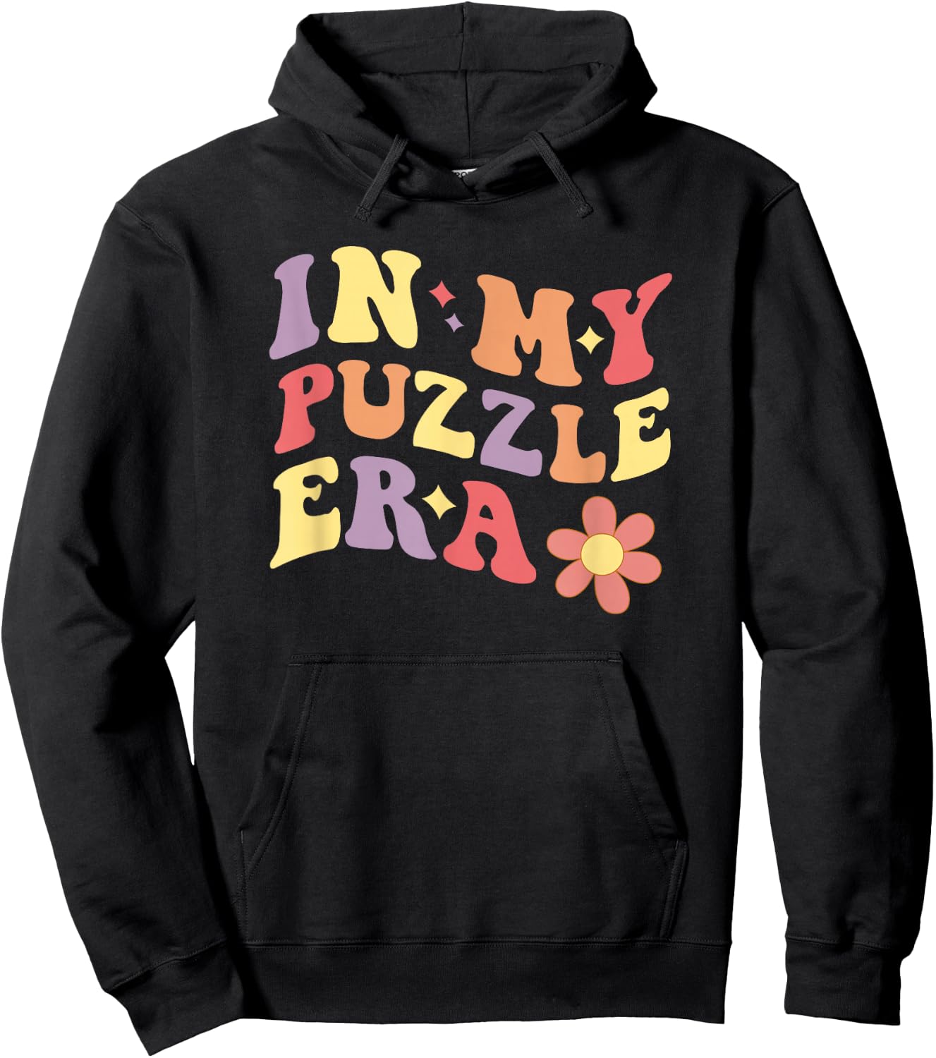 In My Puzzle Era Funny Jigsaw Puzzle - Black, Multicolor - Women's -Adults - Small - Short Sleeve - - Classic Fit - Cotton 65%, Polyester 35% Hoodie - Hoodie | Black