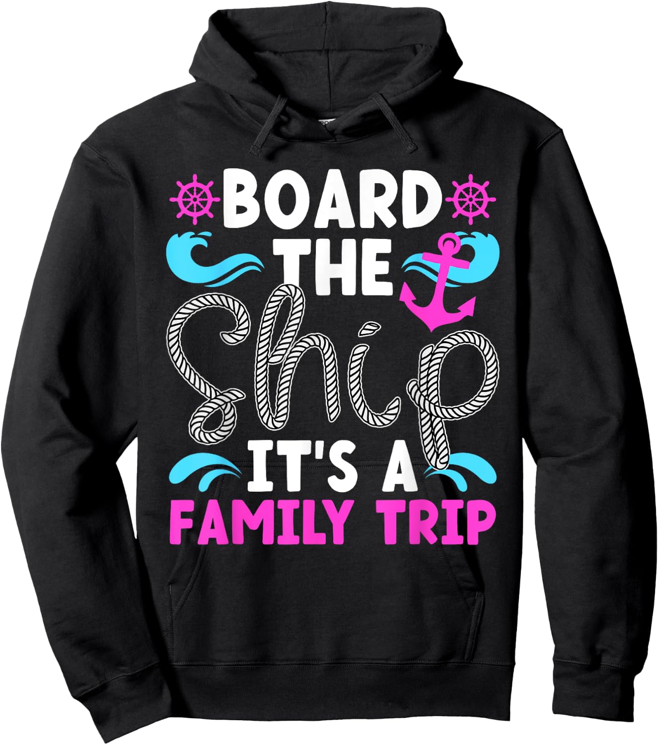 It's A Family Cruise Trip 2025 Family Cruising Vacation Hoodie - Hoodie | Black