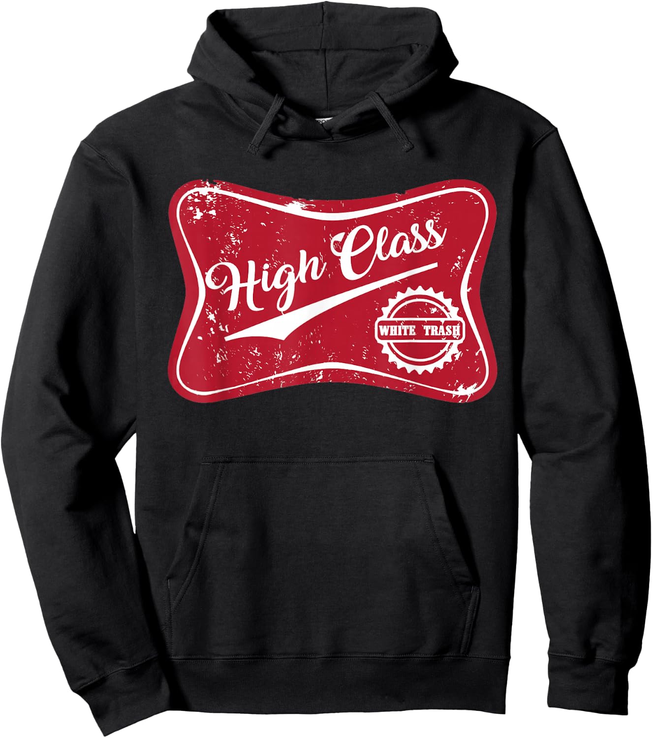 High Class White Trash Vintage Country & Women Hoodie - Hoodie | Black