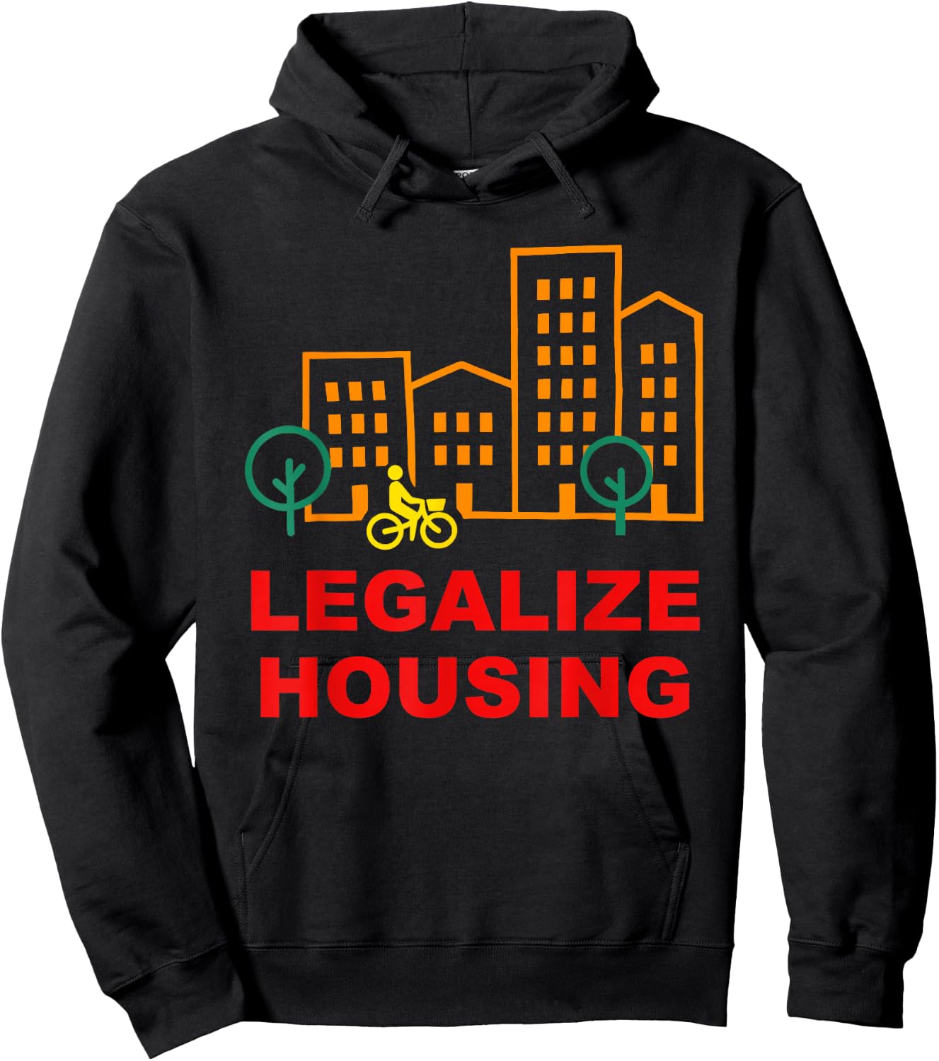 Legalize Housing Retro Vintage Hoodie - Hoodie | Black