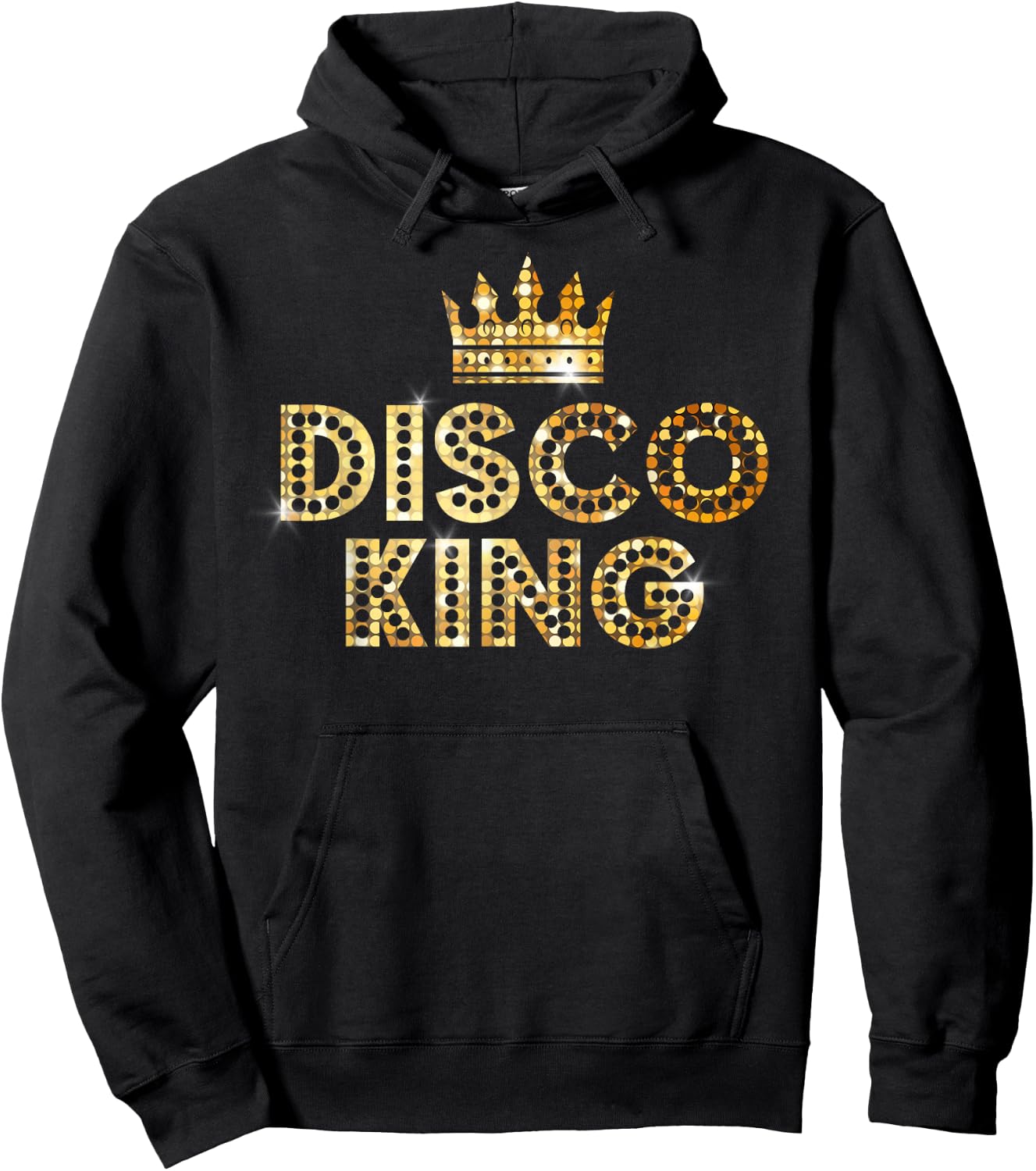 Disco King, Retro Disco Matching Couple Gifts Hoodie - Hoodie | Black