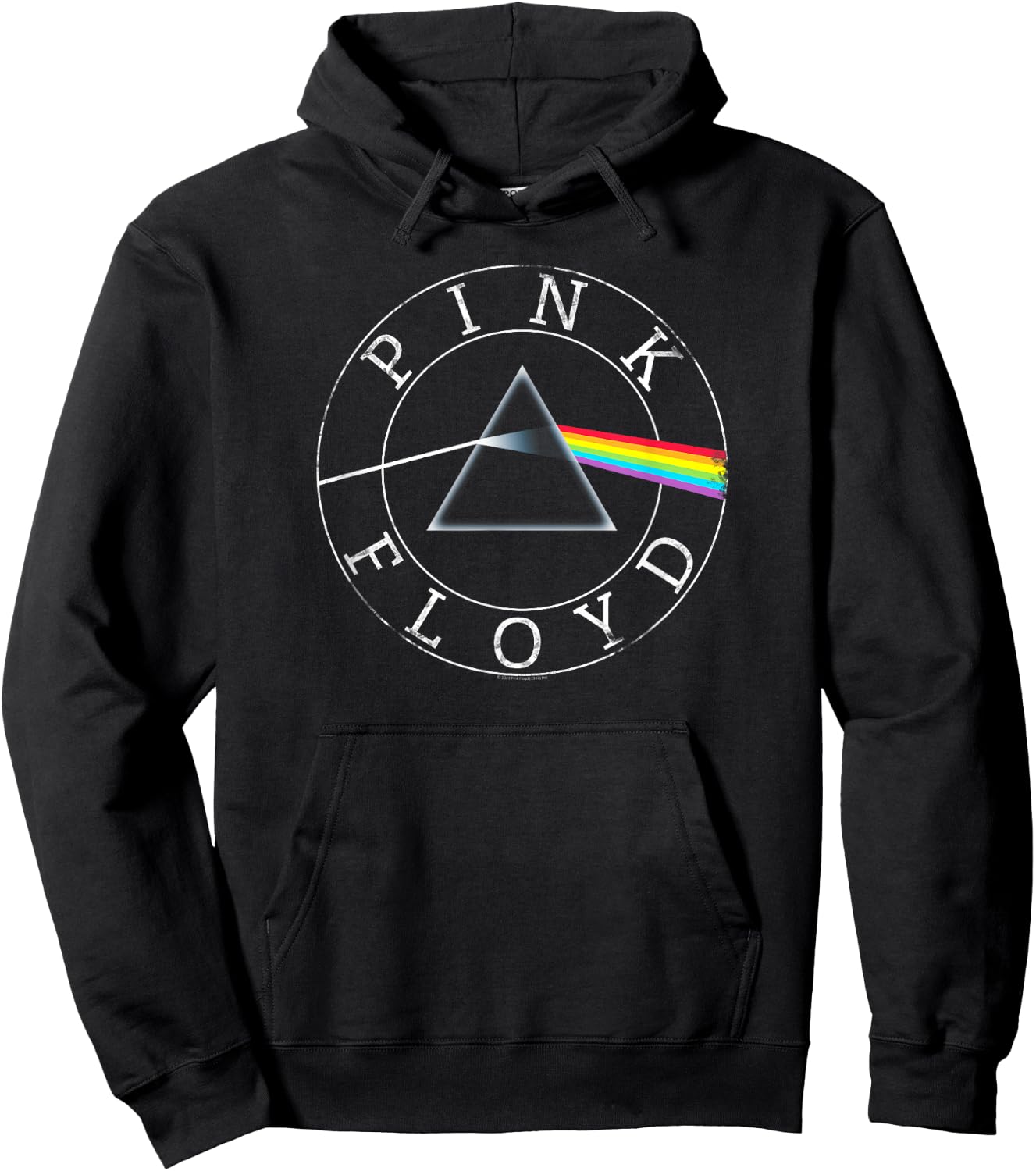 Pink Floyd Rock Band Prism Circle Logo Hoodie - Hoodie | Black
