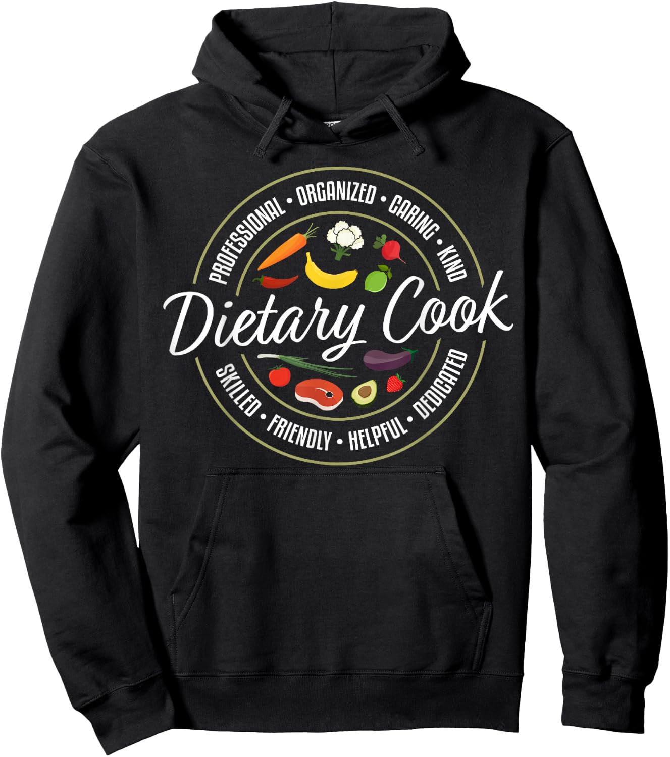 Dietary Cook Job Designs Dietary Cook Job Appreciation - Black, Small, -Adults, Short Sleeve, , Job Appreciation Hoodie - Hoodie | Black