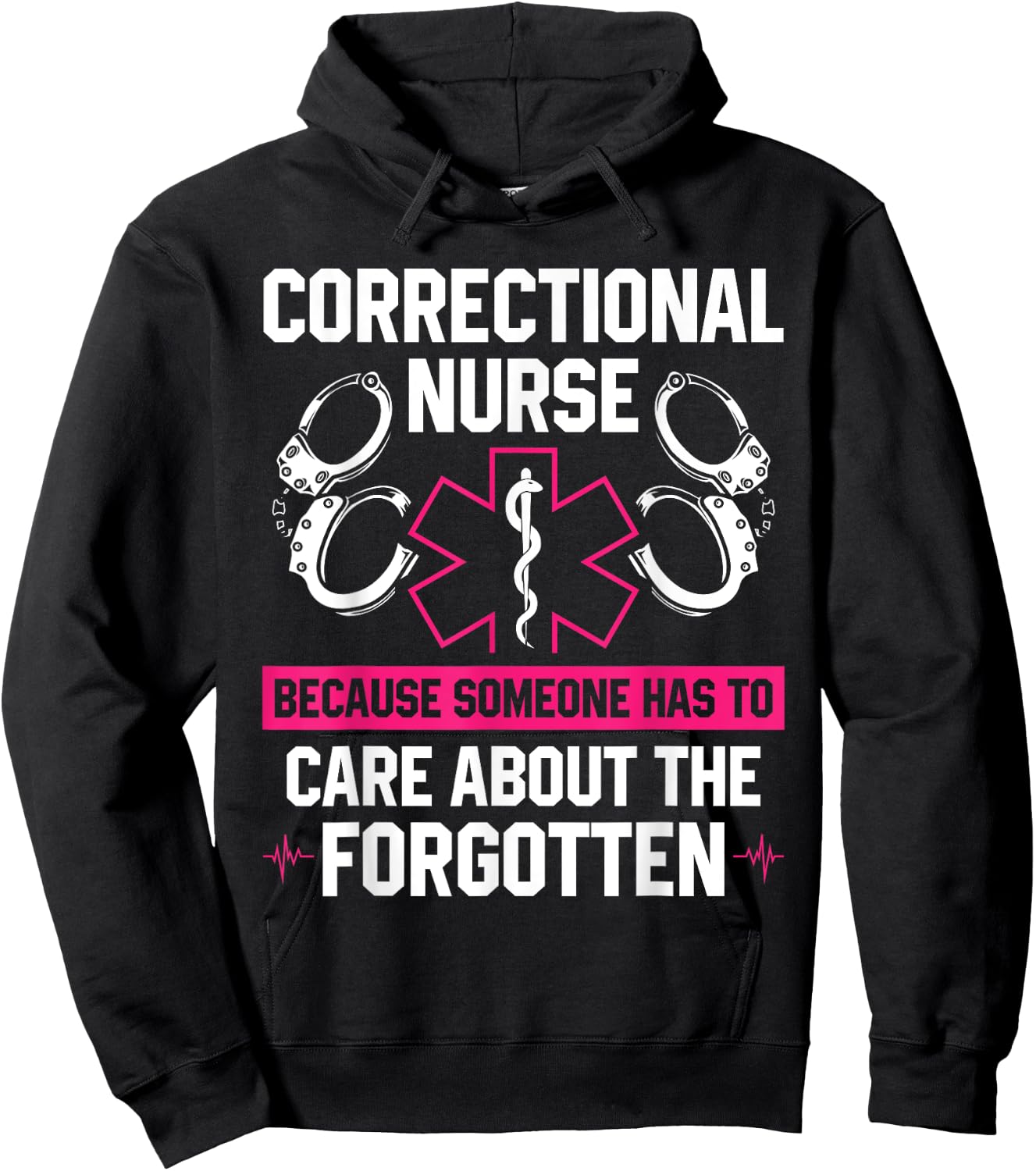 Correctional Nurse Medical Staff In Prison Hoodie - Hoodie | Black