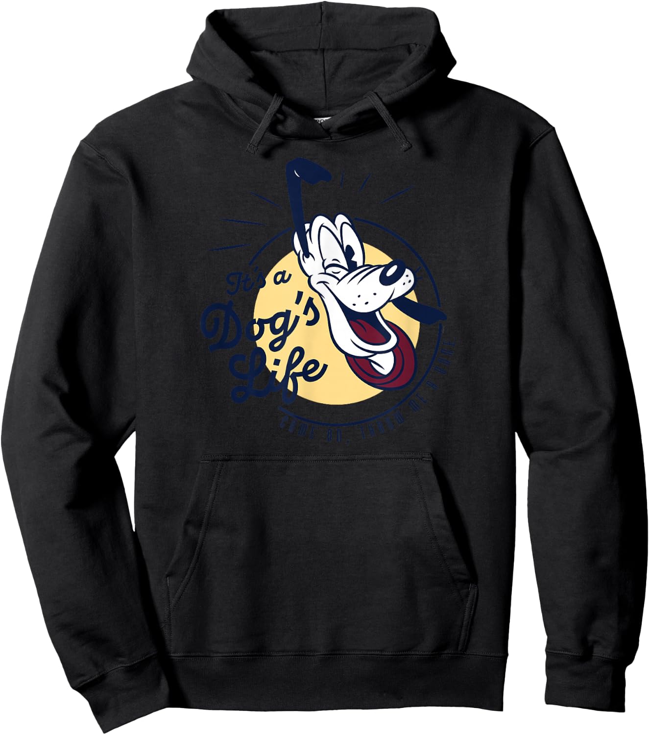 Disney Pluto It’s a Dog’s Life Retro Vintage Hoodie - Hoodie | Black