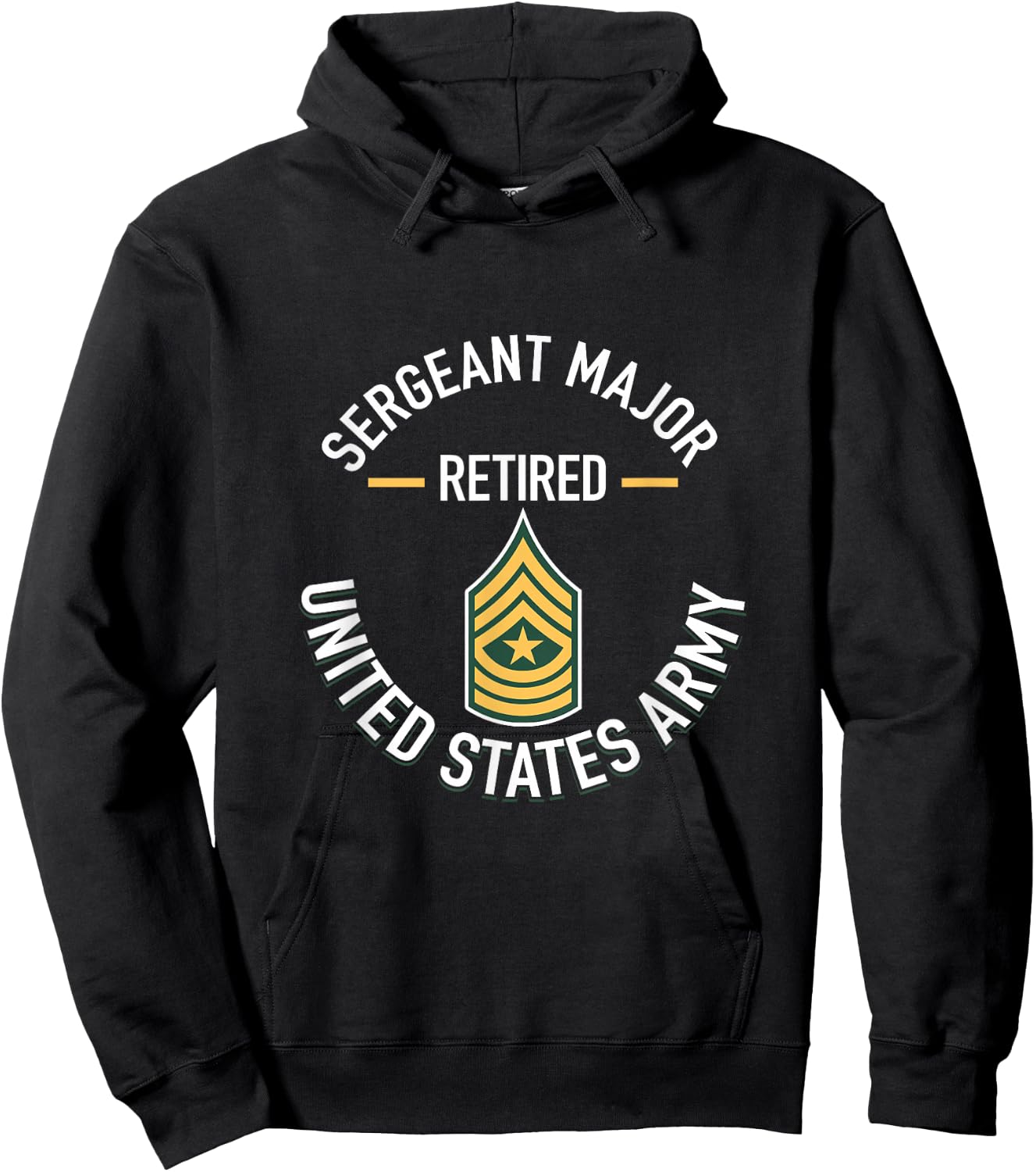 Sergeant Major SGM Retired Army Military Retirement Gifts Hoodie - Hoodie | Black
