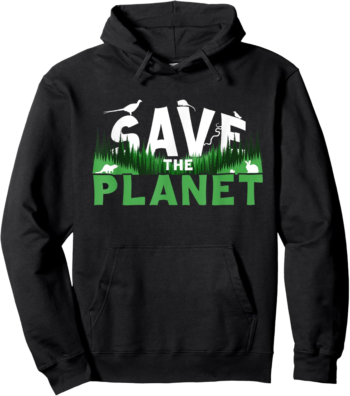 Save The Planet Ecology Environment Nature Earth Day Hoodie - Hoodie | Black