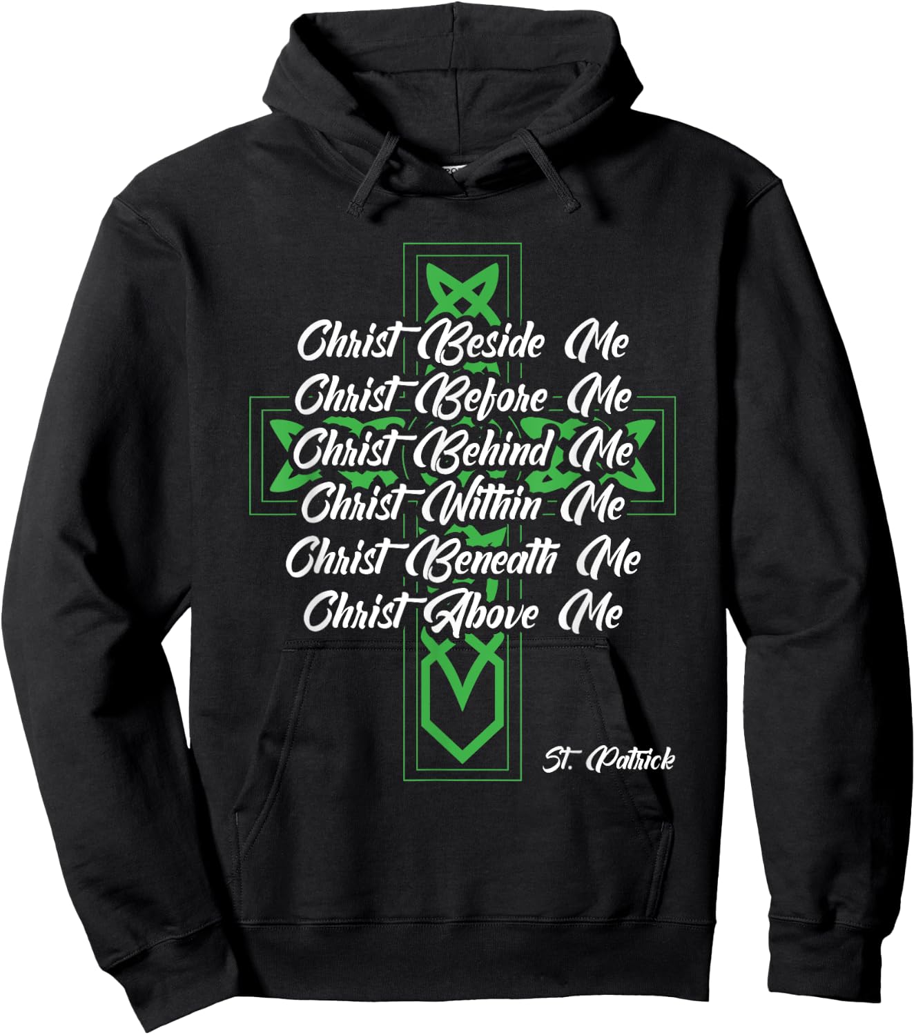 Jesus Christ Shenanigans Irish Christian St Patricks Day Hoodie - Hoodie | Black