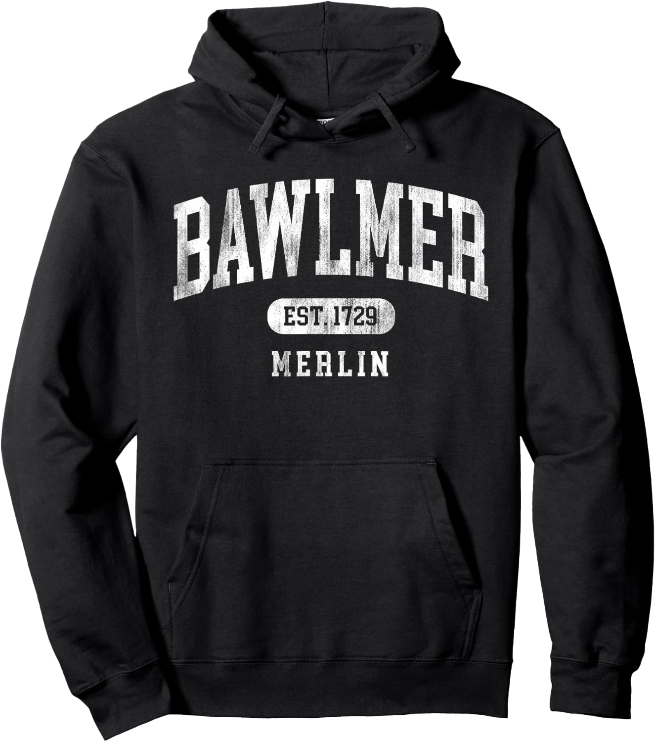 Bawlmer Merlin Charm City Funny Baltimore slang souvenir Hoodie - Hoodie | Black