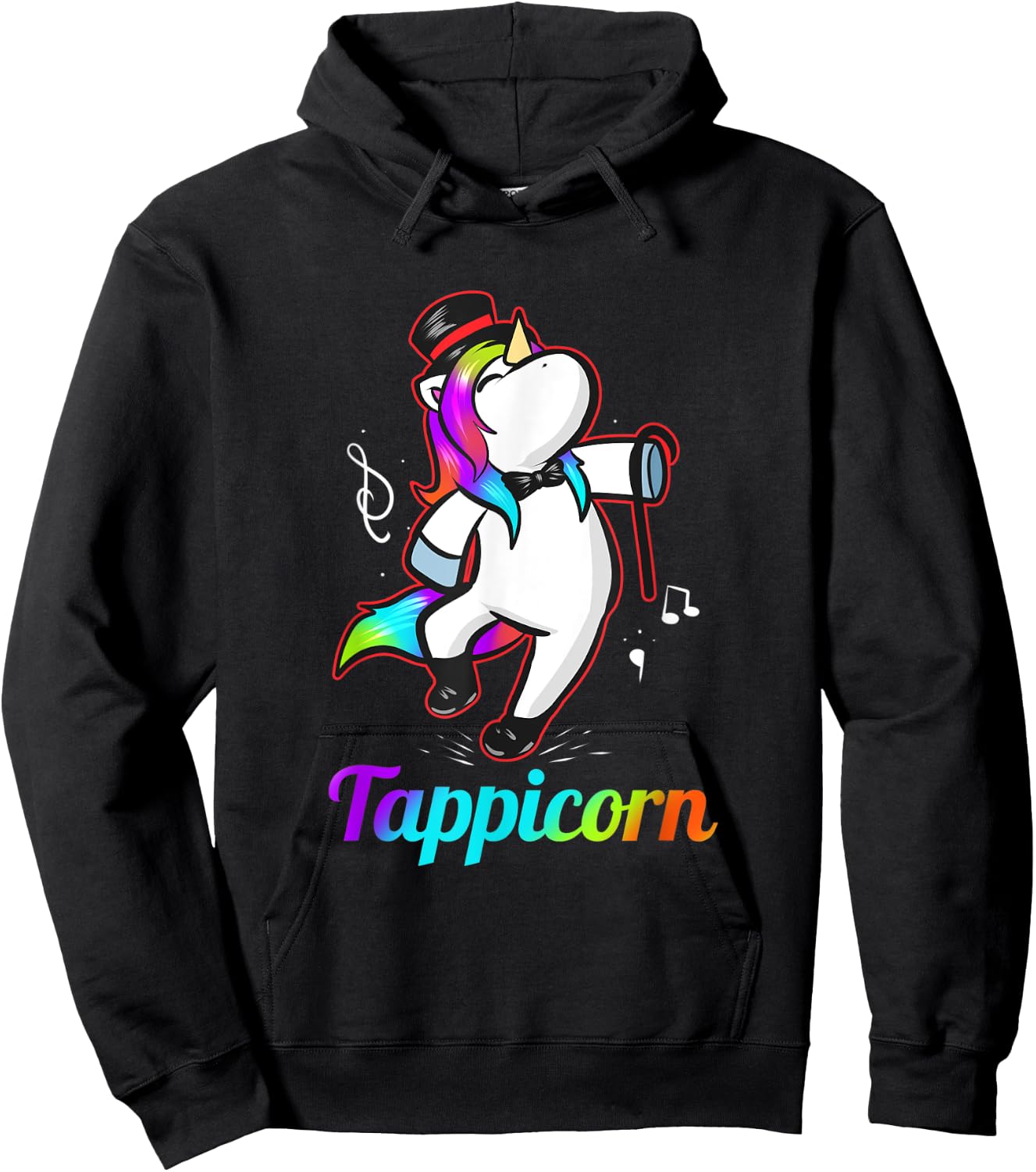 Tappicorn - Funny Tap Dance Unicorn Hoodie - Hoodie | Black