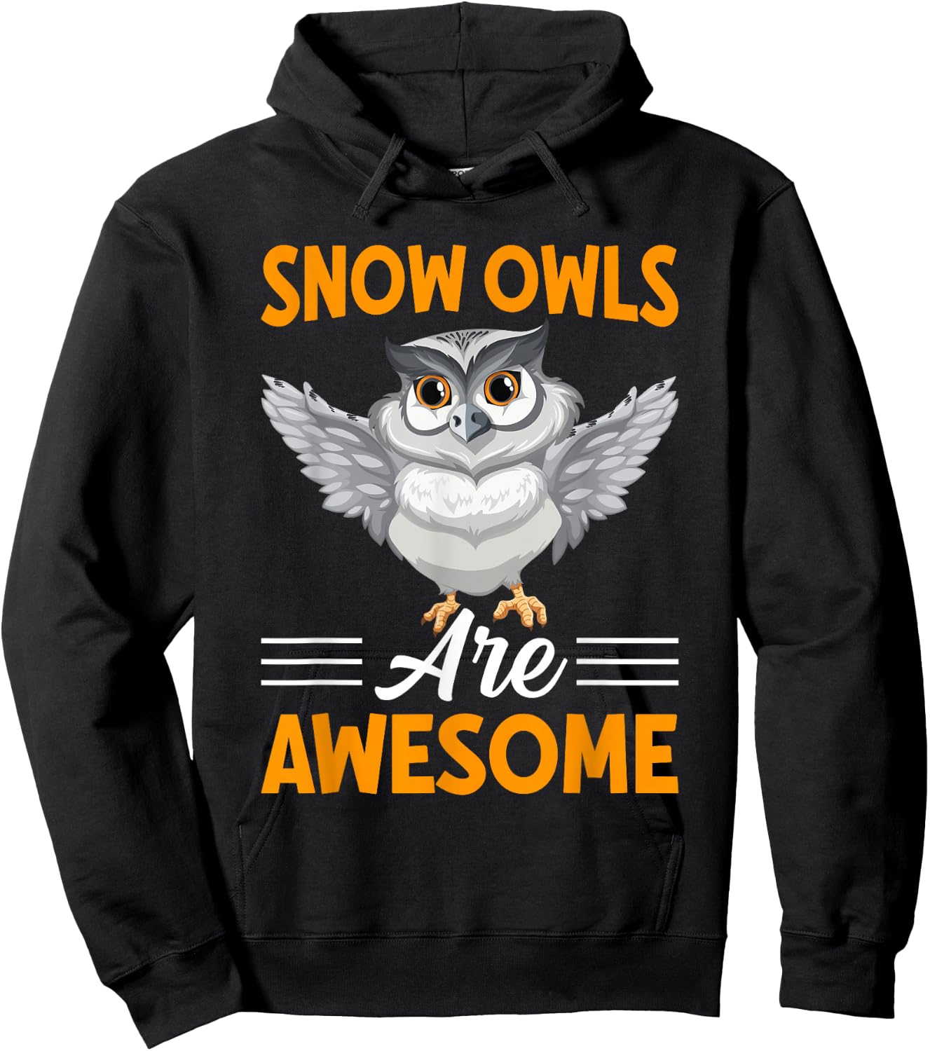 Snow Owls Are Awesome I Snow Owl Hoodie - Hoodie | Black