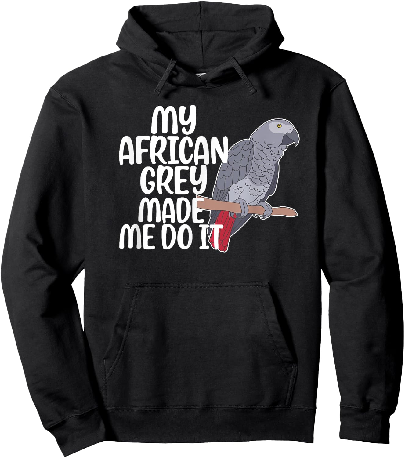My African Grey Parrot Owner Funny African Grey Lover Hoodie - Hoodie | Black