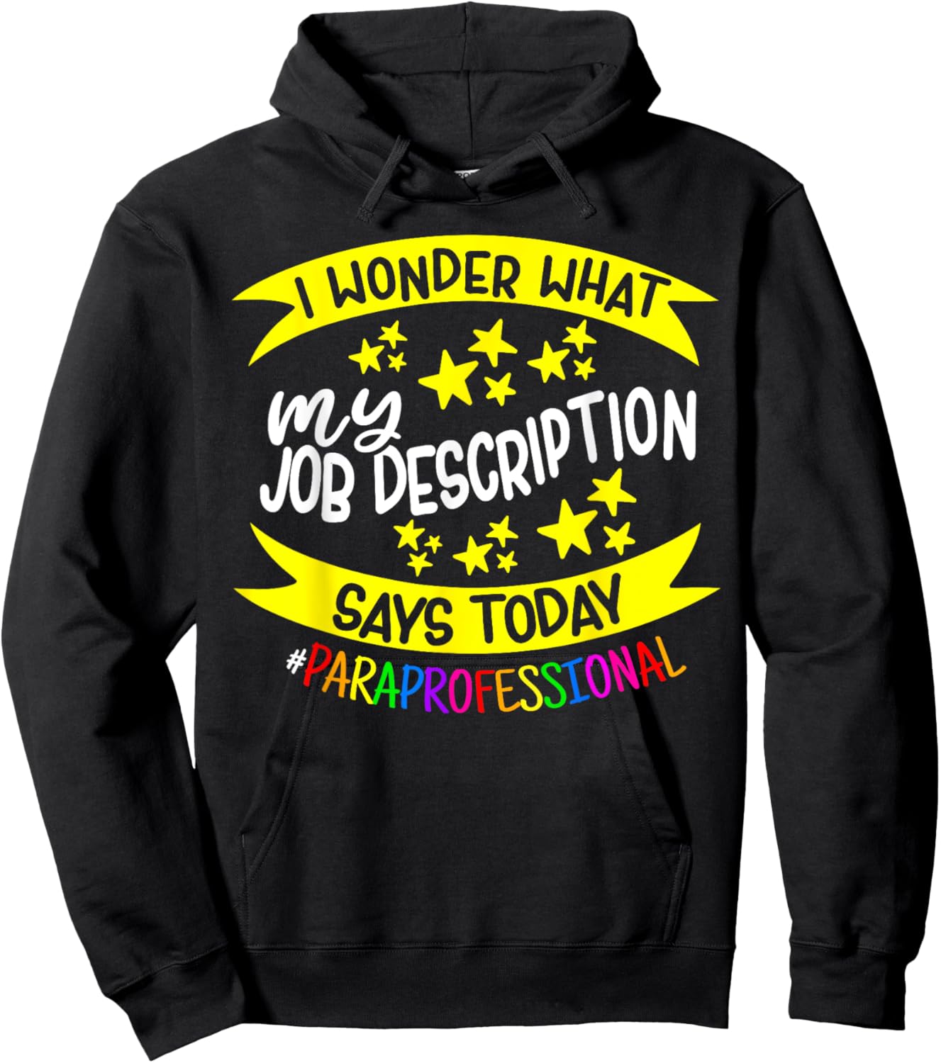 Paraprofessional Educator - Teachers Assistant Paraeducator Hoodie - Hoodie | Black