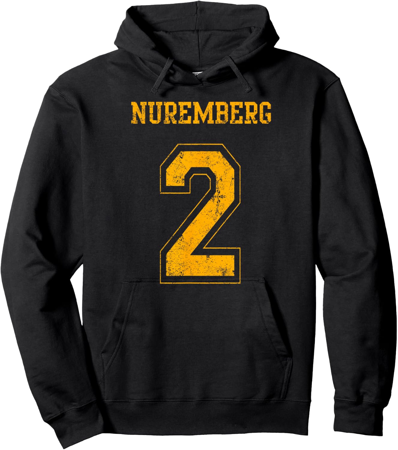 Nuremberg 2 Sports Jersey-Style Design Hoodie - Hoodie | Black
