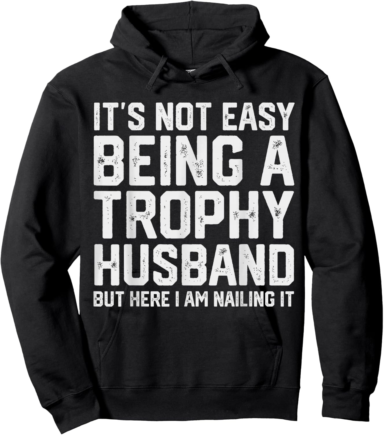 Vintage Funny Wedding Anniversary Design For Husband Hoodie - Hoodie | Black