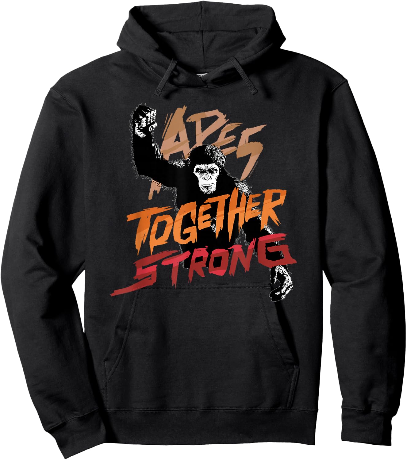 Rise of The Planet of The Apes Caesar Apes Together Strong Hoodie - Hoodie | Black