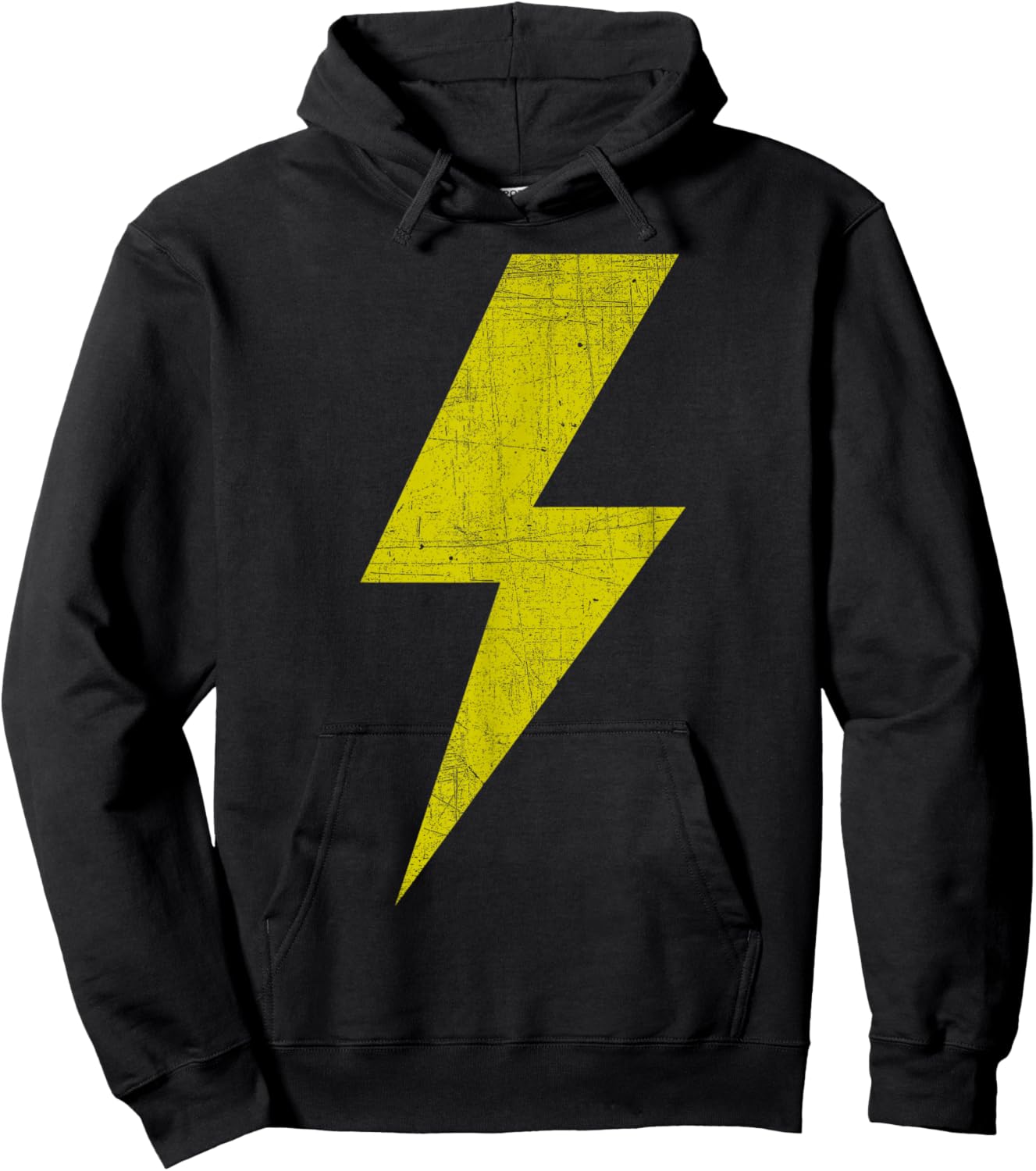 Yellow Team Bolt of Lightning Game Design Hoodie - Hoodie | Black