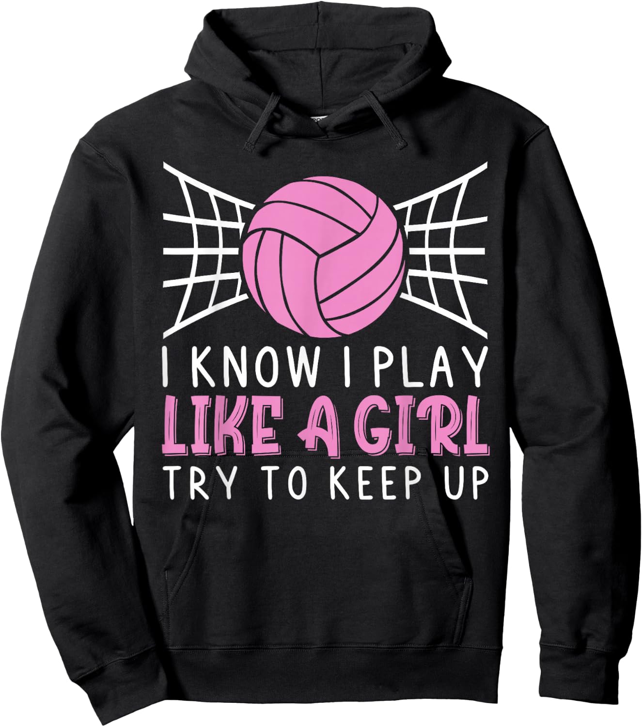 Funny Volleyball Design Girls Volleyball Player Small Hoodie - Hoodie | Black