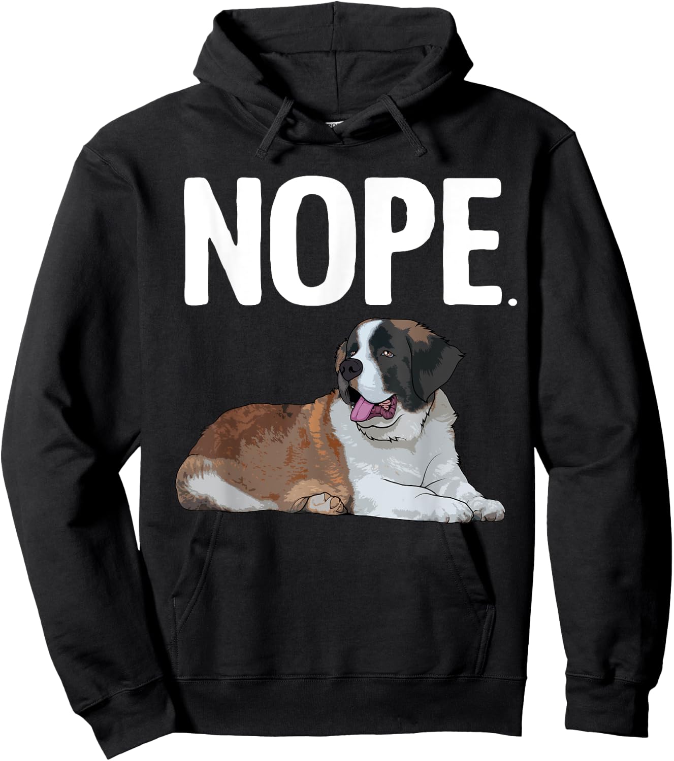 Funny Saint Bernard Art Women St. Bernard Dog Lovers Hoodie - Hoodie | Black