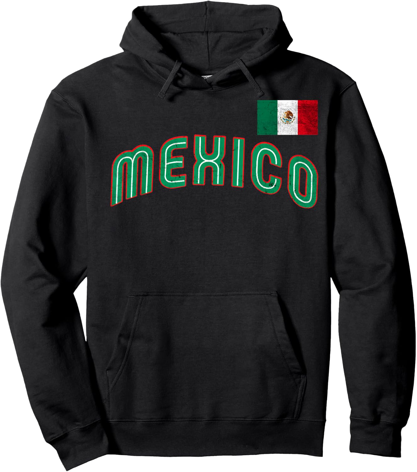 Mexican Baseball 2023 Player Mexico Pride Flag Baseball Hoodie - Hoodie | Black