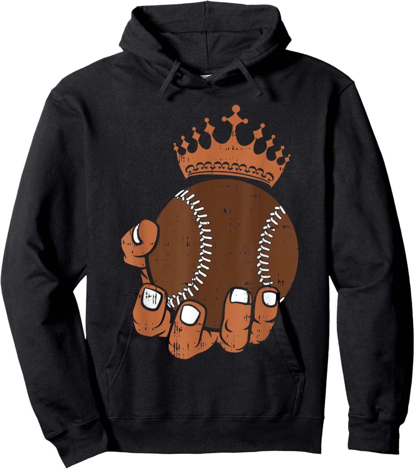 Melanin Baseball Black History Month Sport African American Hoodie - Hoodie | Black