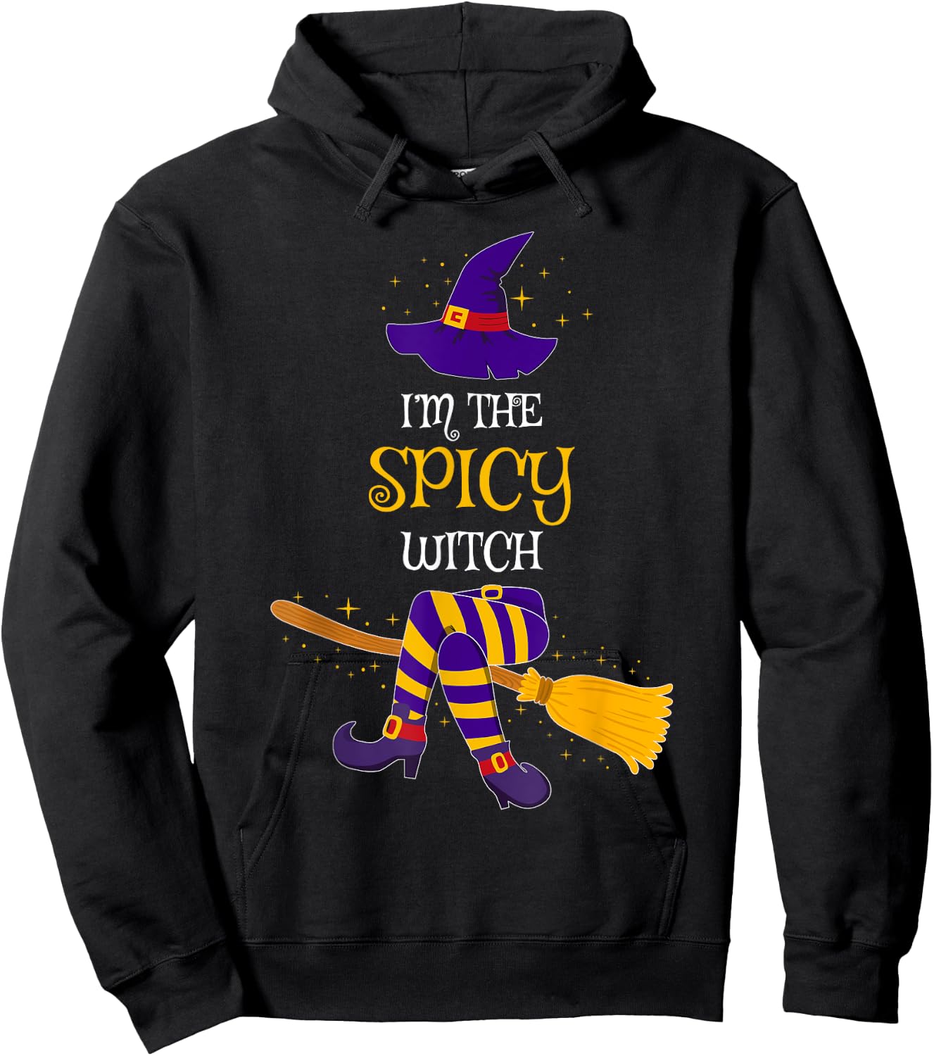 I’m The Spicy Witch Family Matching Costume Halloween Hoodie - Hoodie | Black