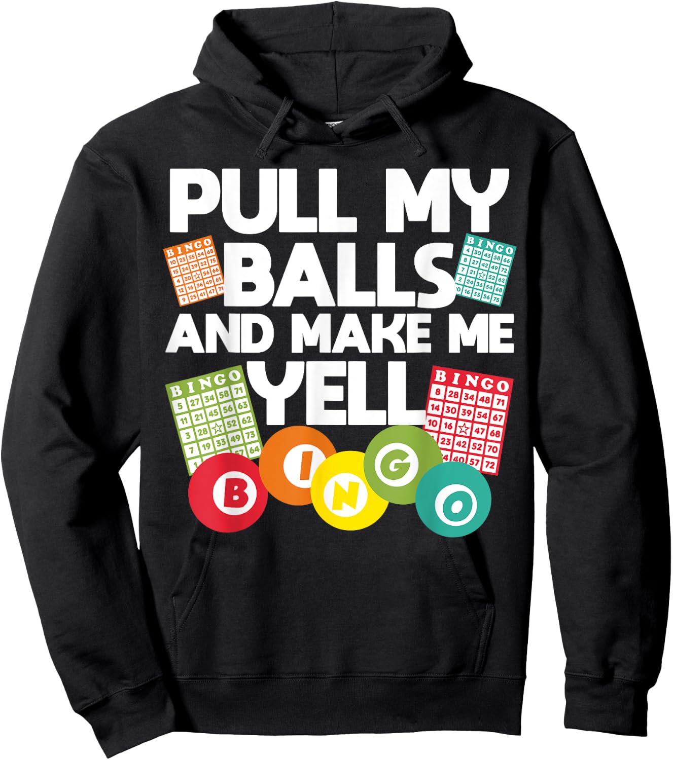 Funny Bingo Women Lucky Bingo Lover Caller Gambling Small Hoodie - Hoodie | Black