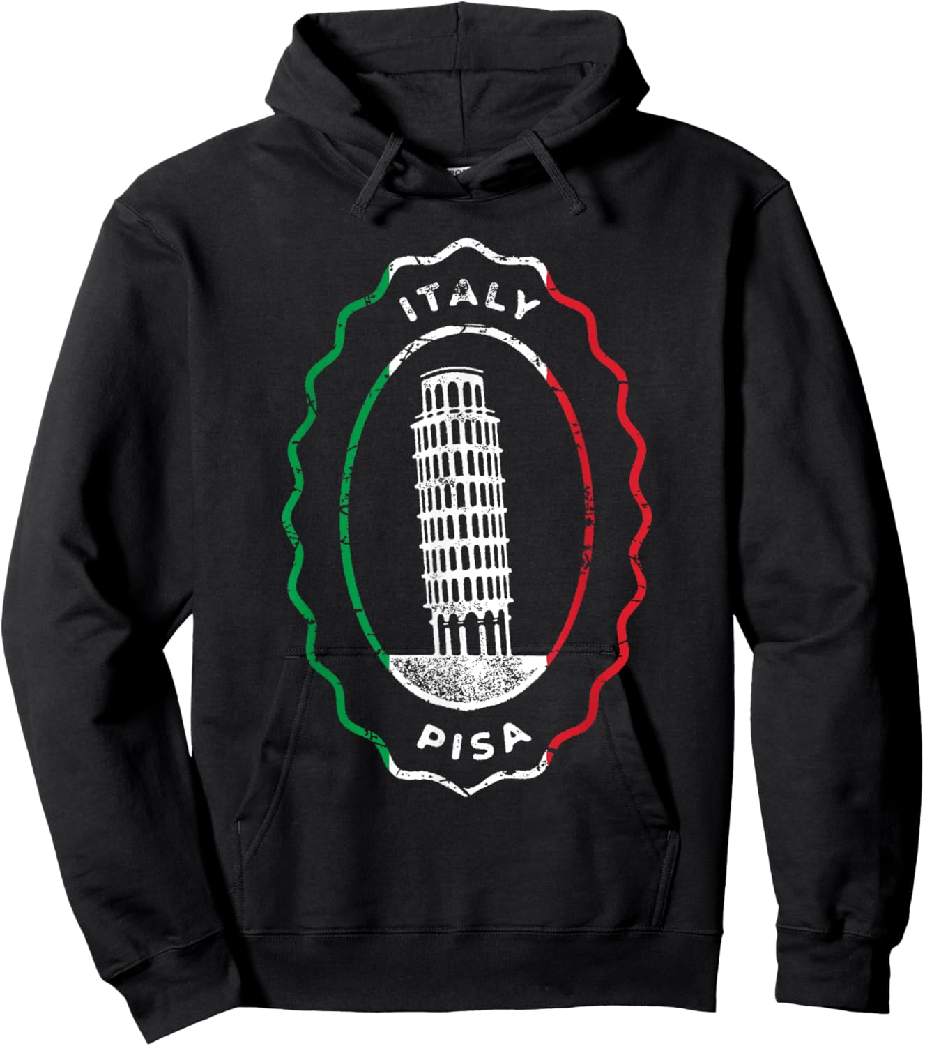 The Leaning Tower of Pisa Italy Italia Roman Ancient Rome Hoodie - Hoodie | Black