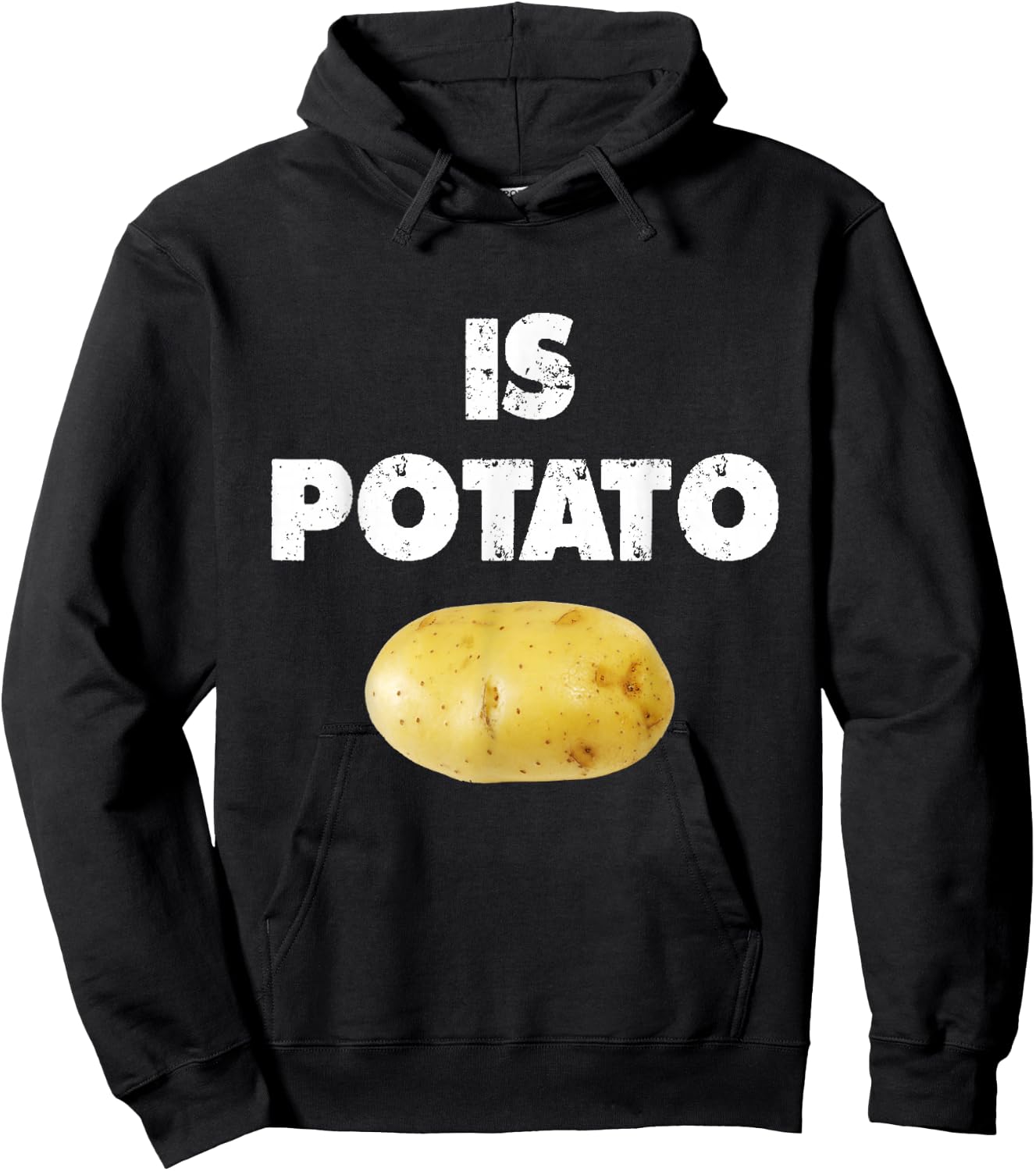 Is Potato shirt As Seen On Late Night Television - Is Potato Hoodie - Hoodie | Black