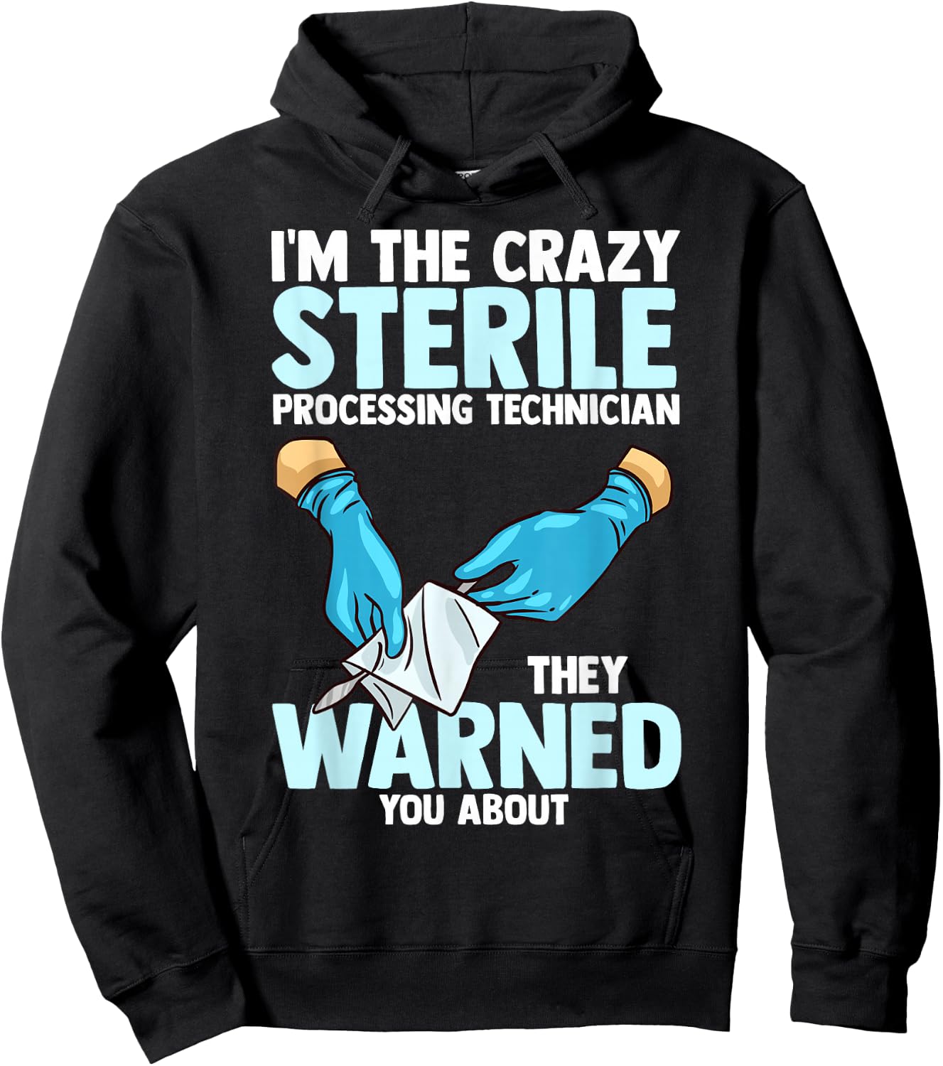 Sterile Processing Technician Instruments Tech Certification Hoodie - Hoodie | Black