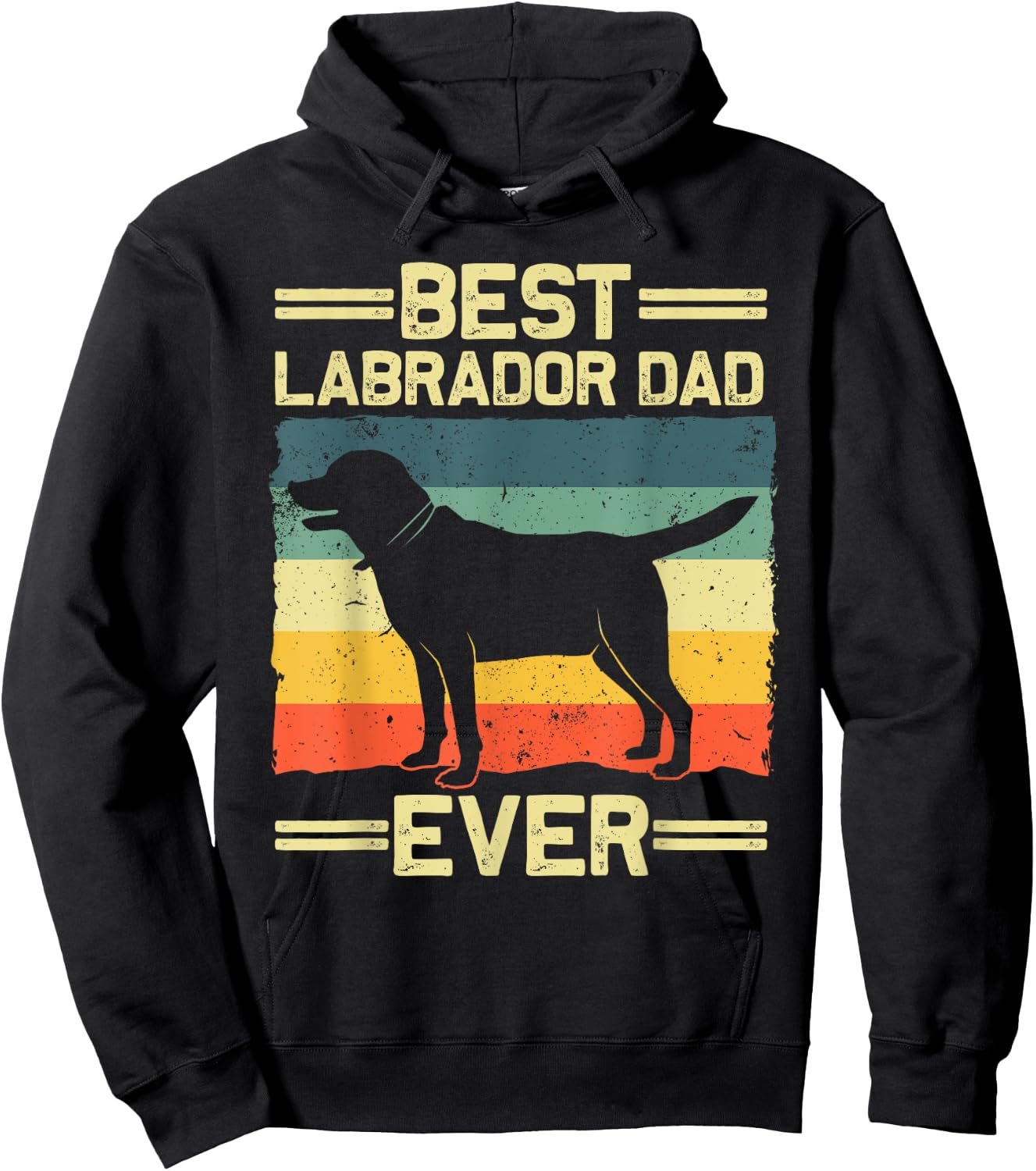 Labrador Dad Black Lab Yellow Labrador Retriever Hoodie - Hoodie | Black