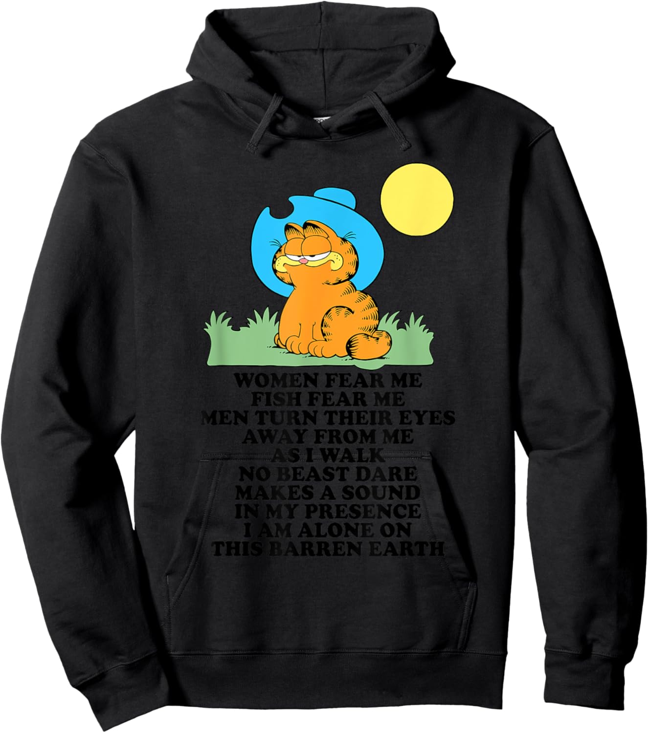 Women Fear Me Fish Fear Me Men Turn Their Eyes Away Hoodie - Hoodie | Black