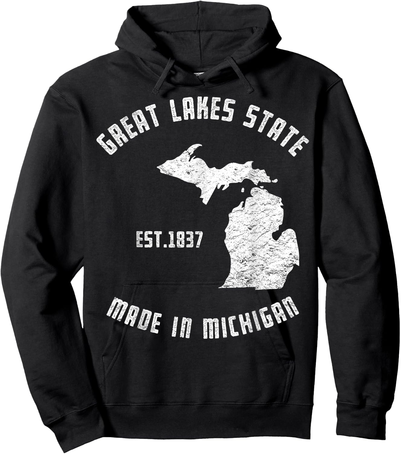Great Lakes State Michigan Vacation Michiganian Yoopers Hoodie - Hoodie | Black