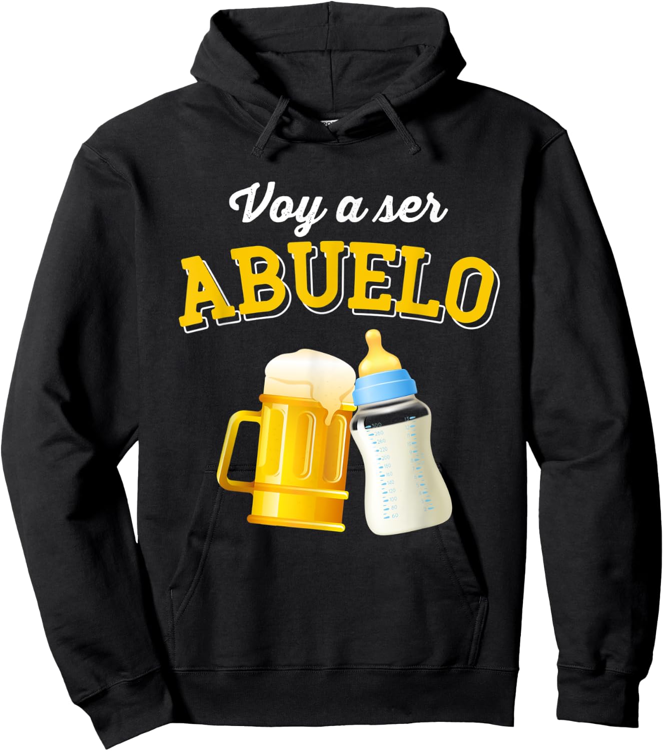 I'm going to be grandpa - future grandpa in 2021 beer bottle Hoodie - Hoodie | Black