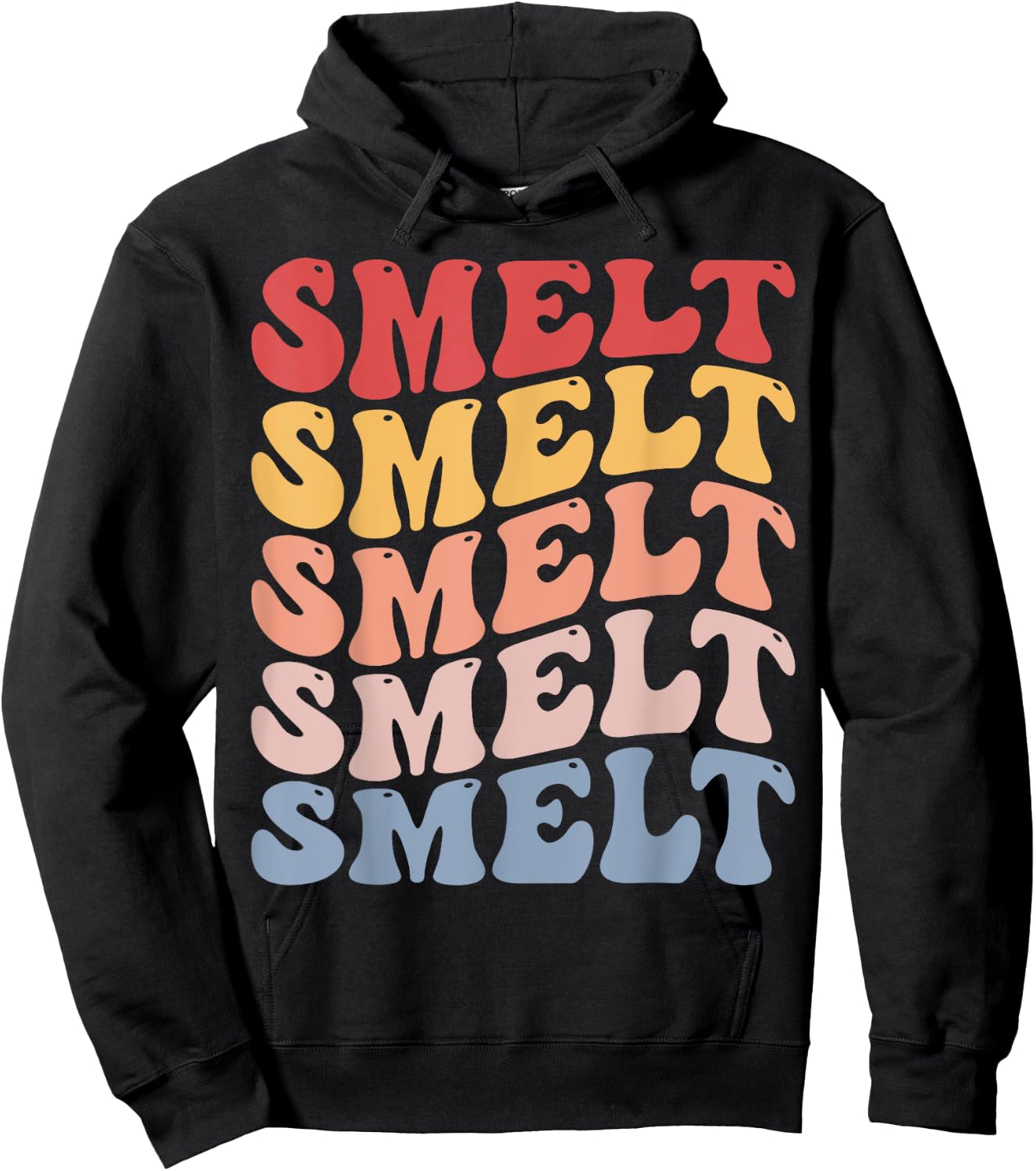 Smelt Groovy Retro Fish Hoodie - Hoodie | Black