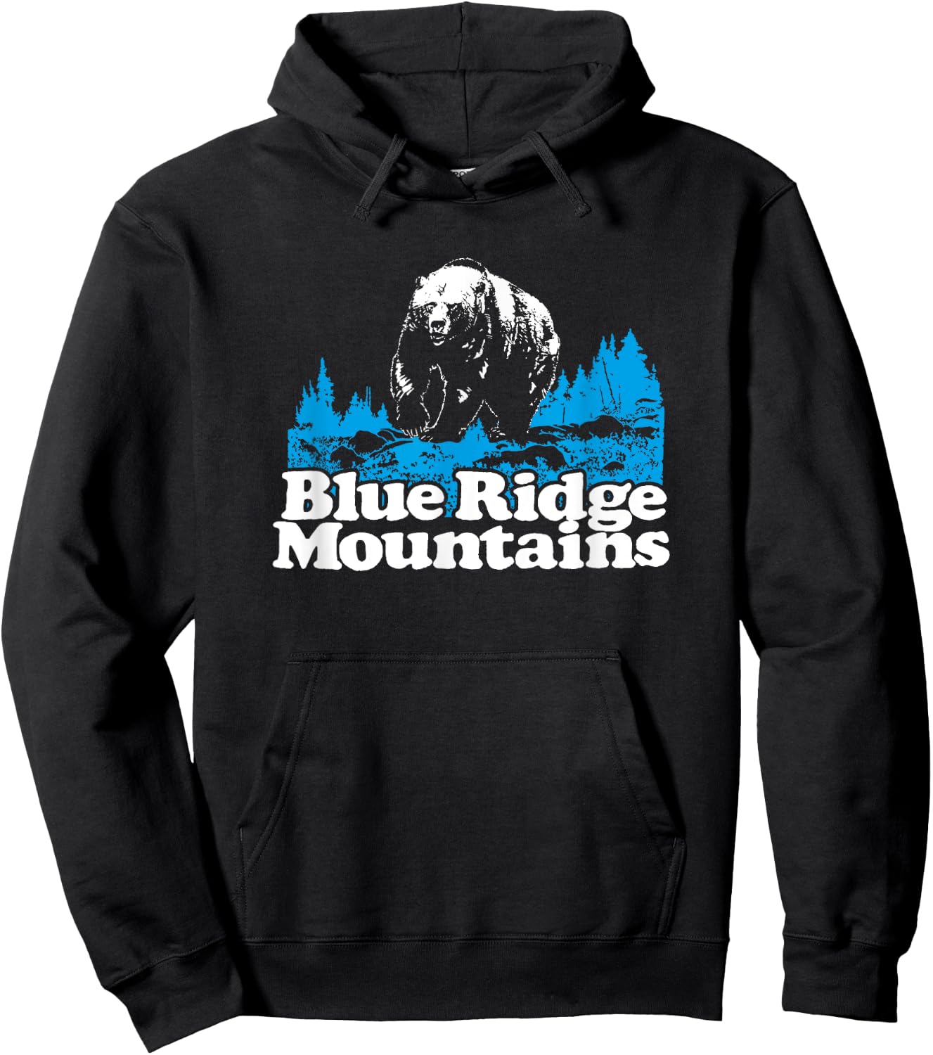 Blue Ridge Mountains National Park Bear Hoodie - Hoodie | Black
