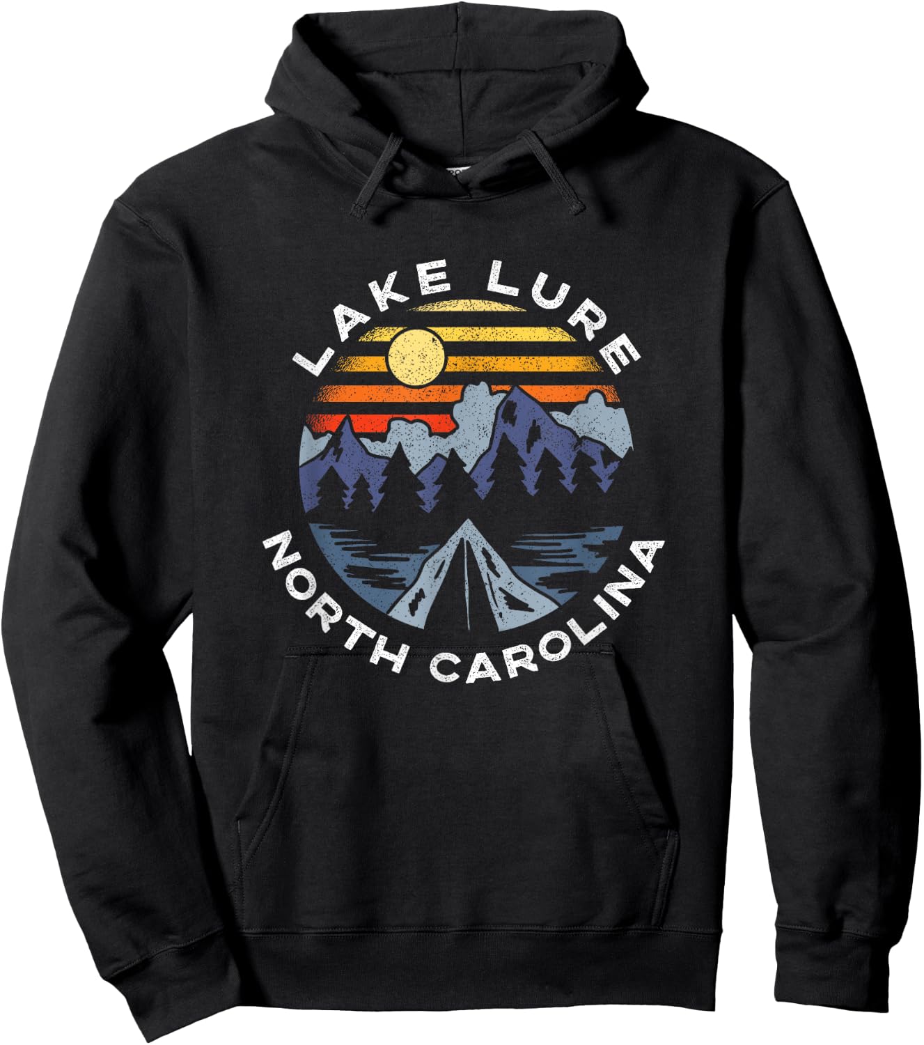 Lake Lure North Carolina Mountains Vacation Souvenir Hoodie - Hoodie | Black