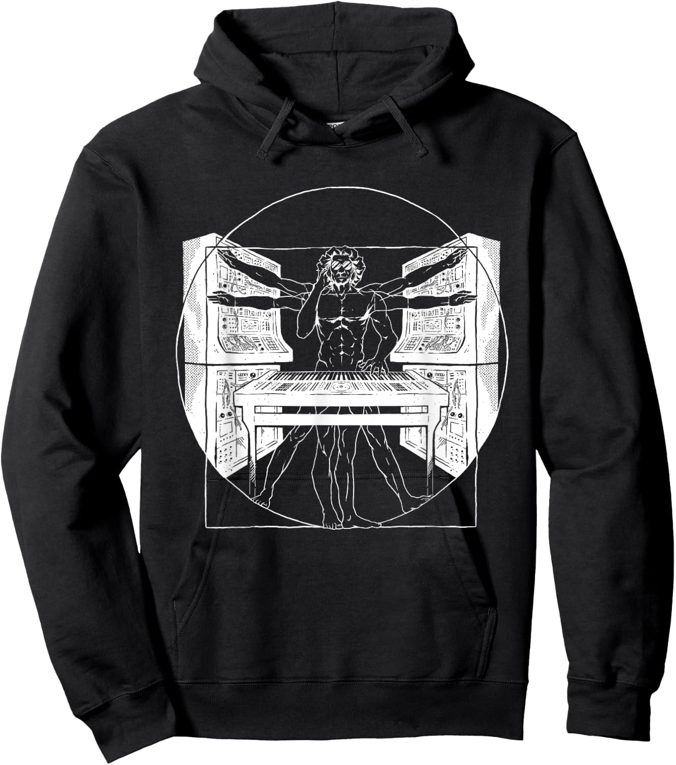 Synthesizer Synth Techno Music Cool Synthesizer Hoodie - Hoodie | Black