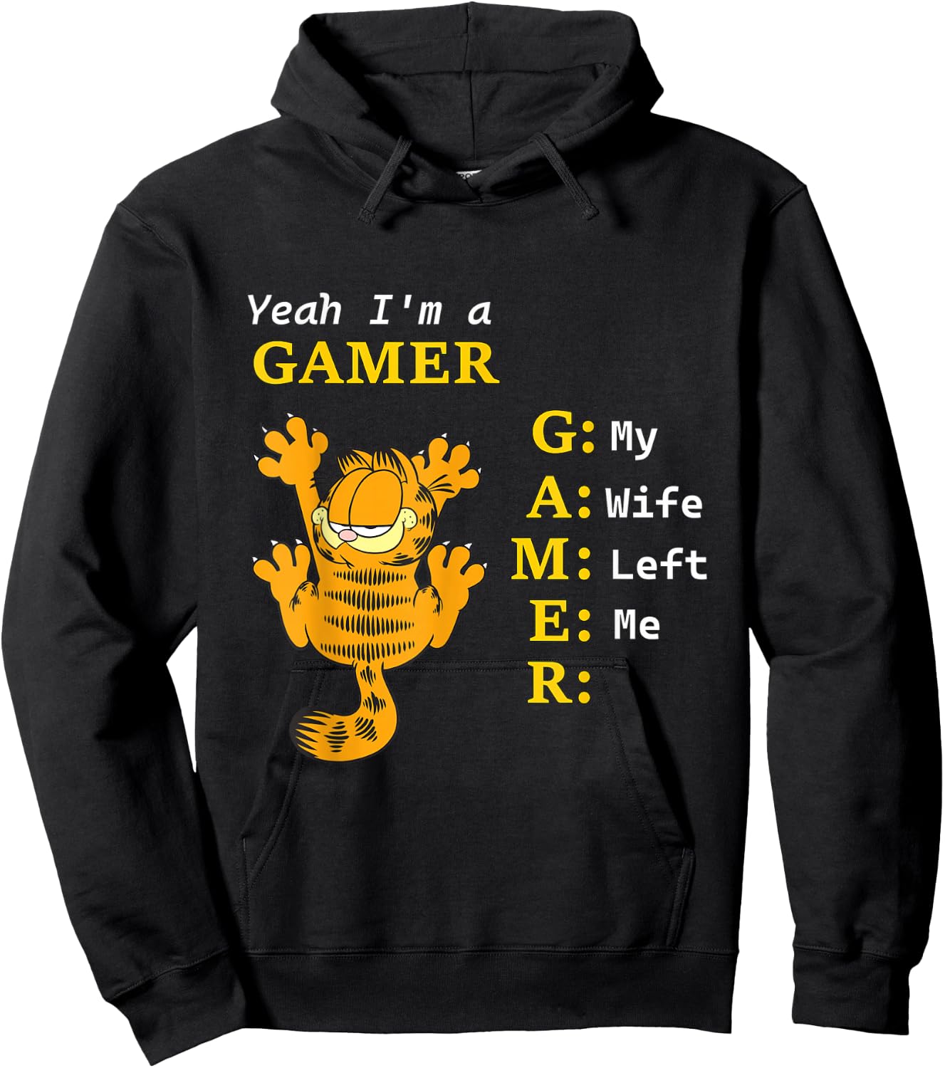 yeah im a gamer Men's -Adults Black Small Classic Fit Short Sleeve Hoodie - Hoodie | Black