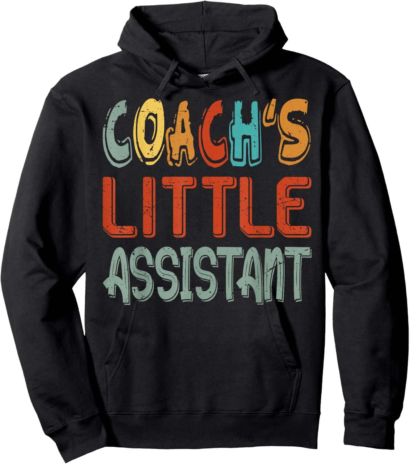 Coach's Little Assistant - Cute Daughter - Varsity Son Hoodie - Hoodie | Black