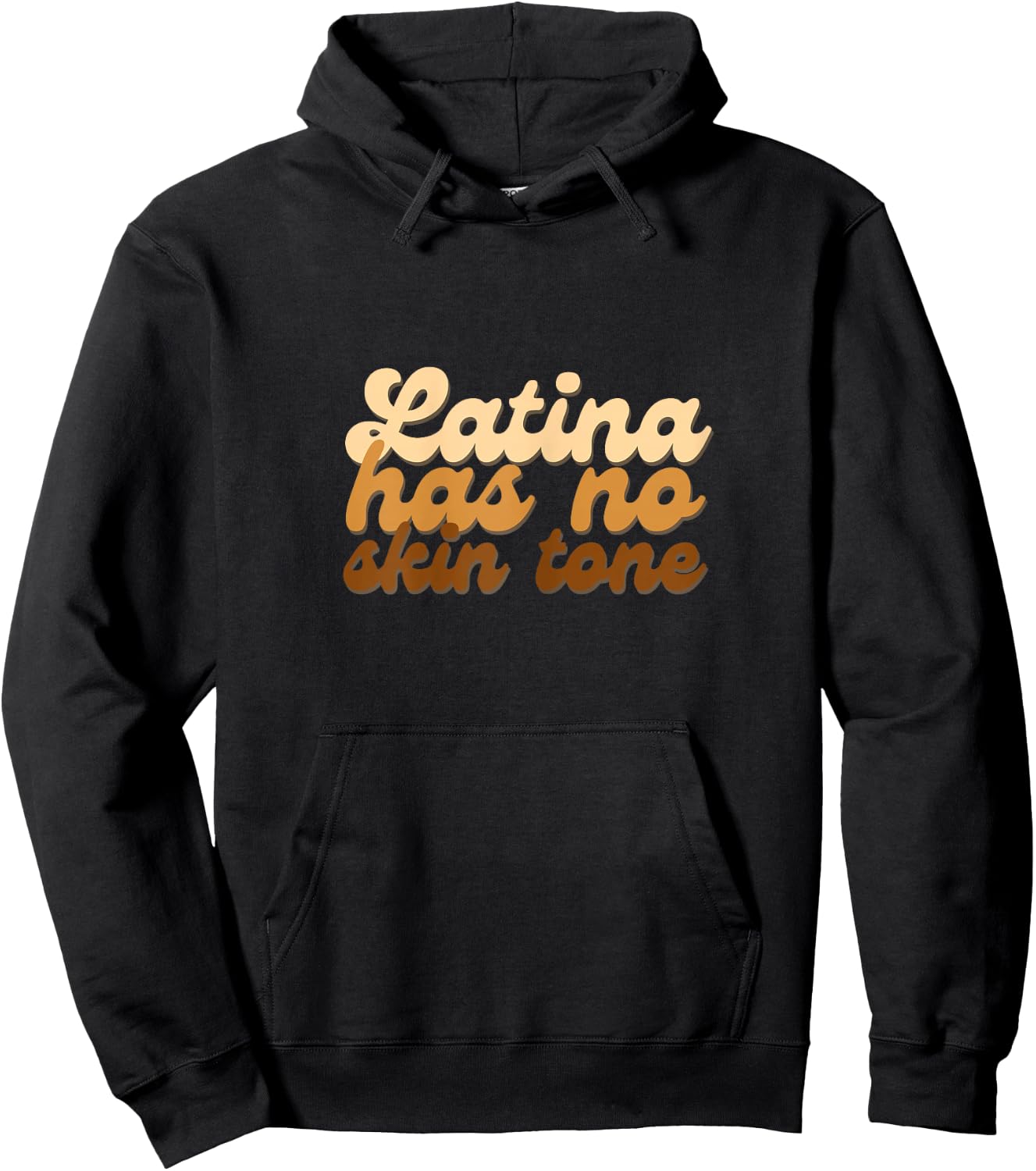 Latina Has No Skin Tone Unified Woman Empower Afro Hoodie - Hoodie | Black