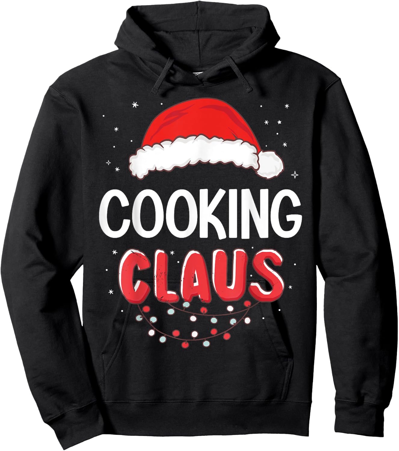 Cooking Santa Claus Christmas Matching Costume Hoodie - Hoodie | Black
