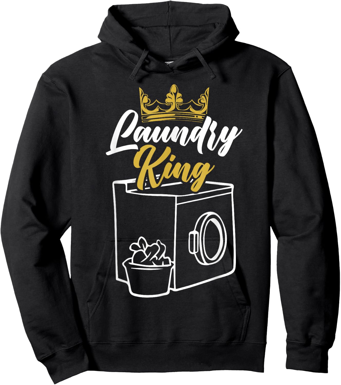 Laundry King Worker Job Profession Occupation Cleaning Hoodie - Hoodie | Black