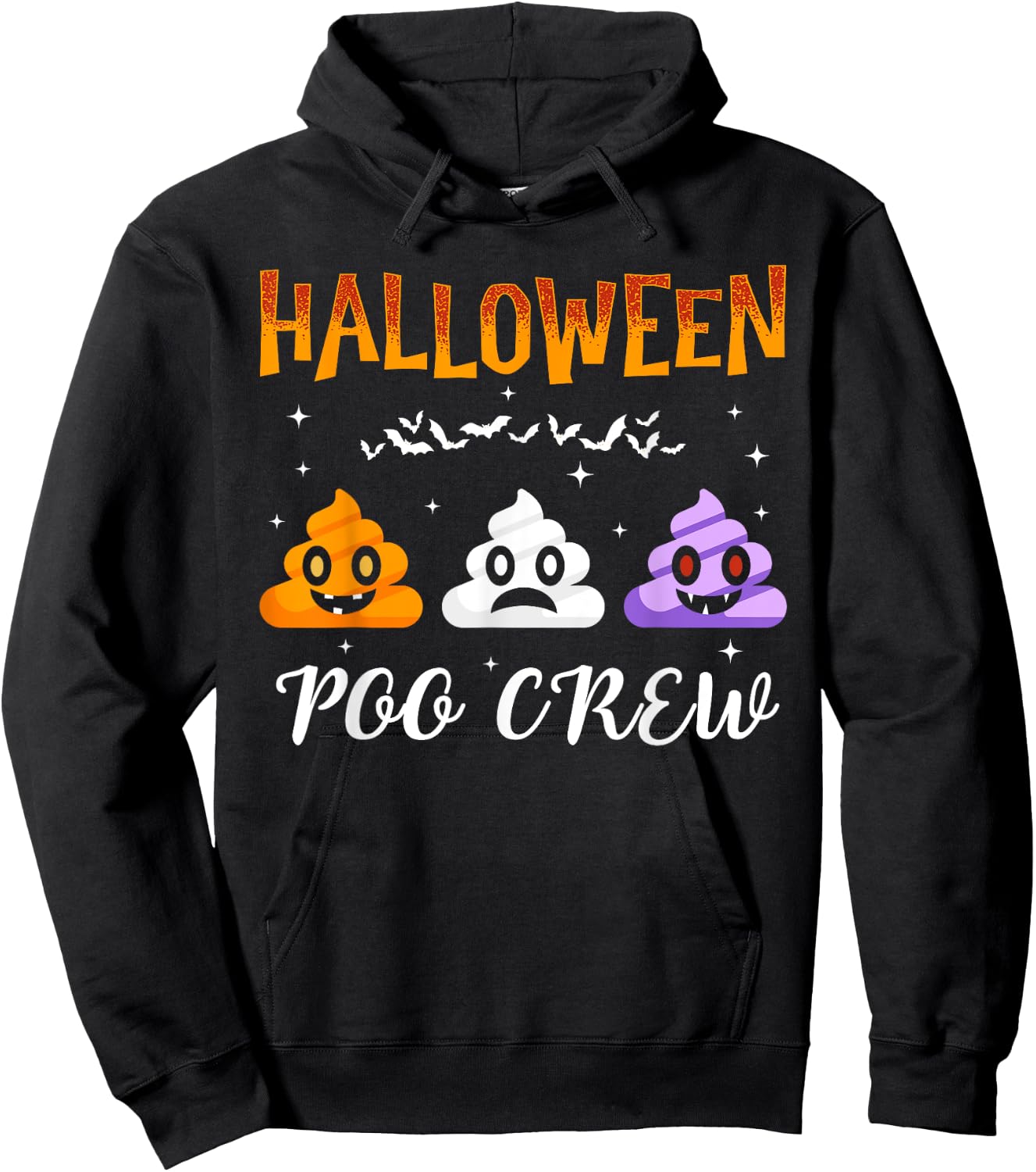 Halloween Poo-Crew Funny Halloween Poop Spooky Squad Crew Hoodie - Hoodie | Black